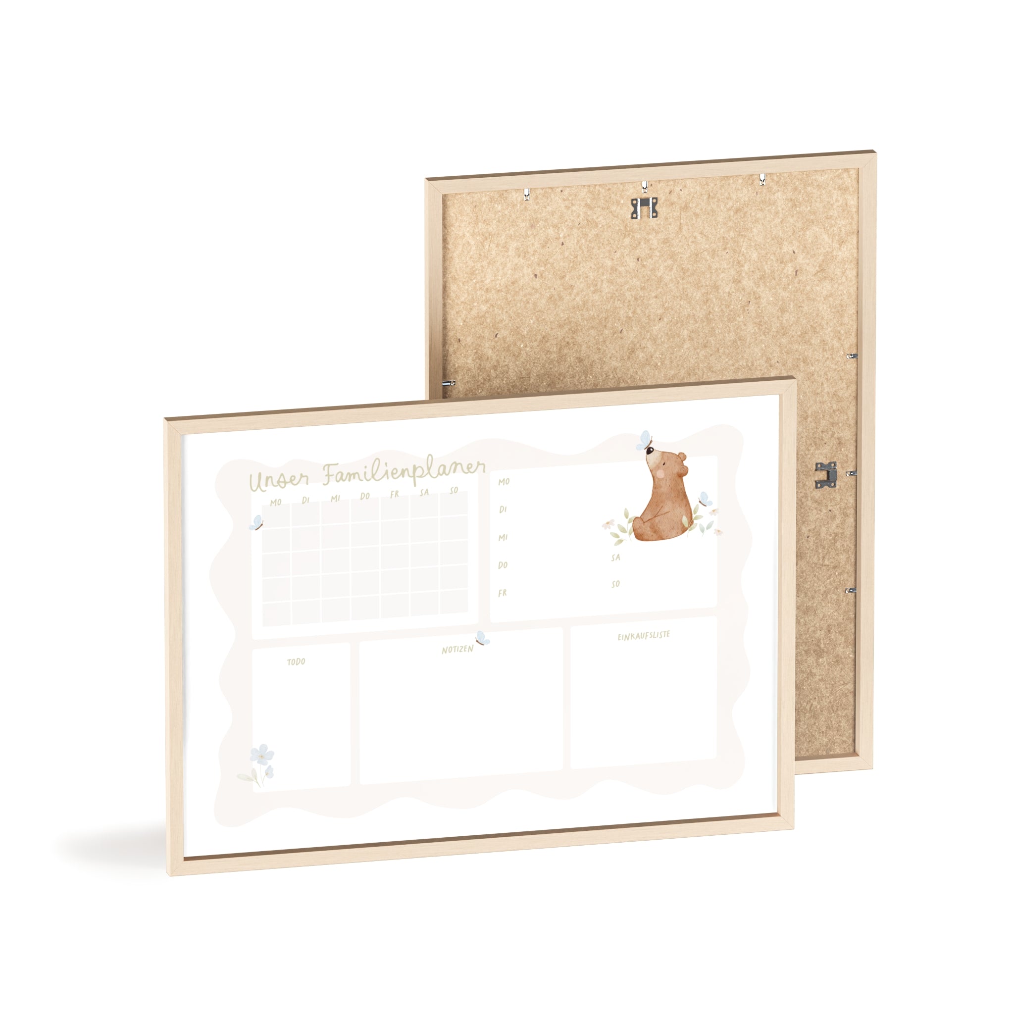Familienplaner Kleiner Bär inkl. Rahmen
