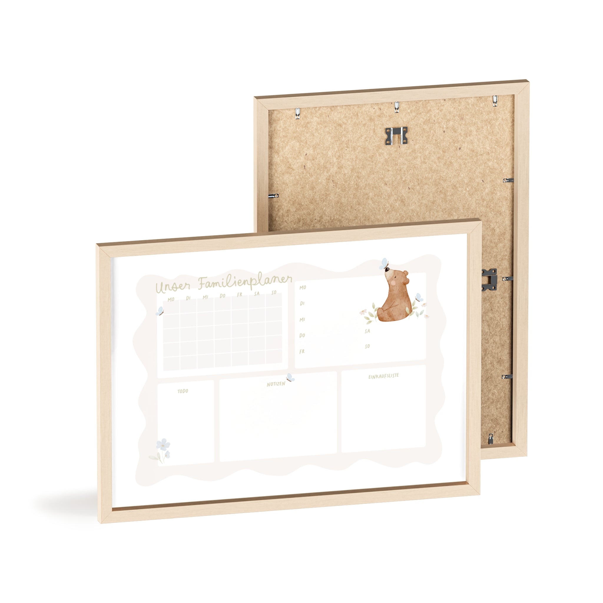 Familienplaner Kleiner Bär inkl. Rahmen