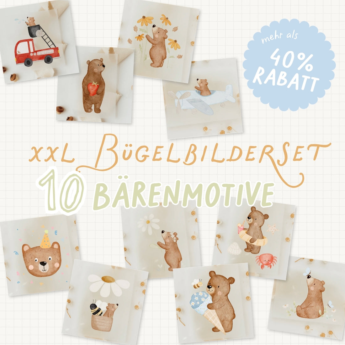 Hej Hanni Bügelbilderset XXL
