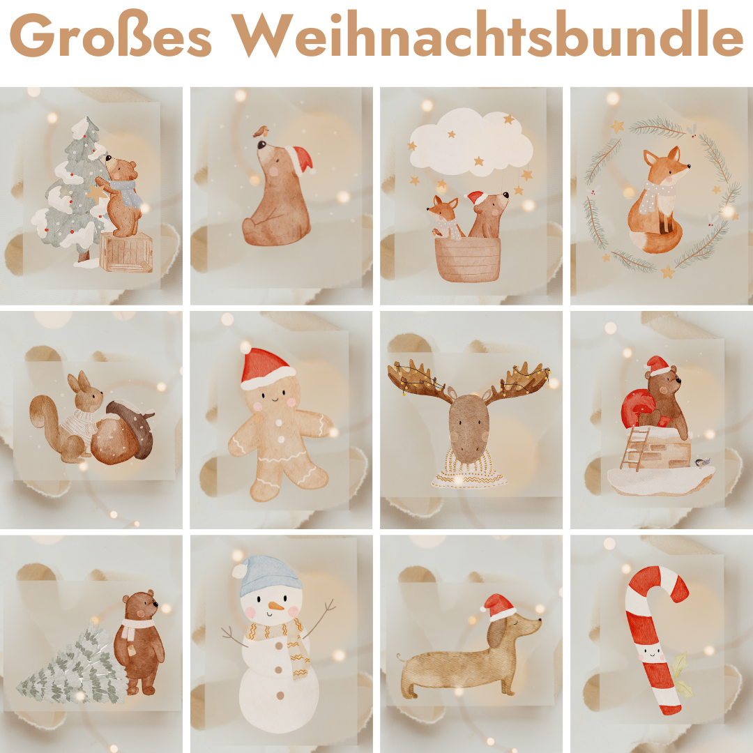Unser Weihnachtsbundle mit den beliebtesten Bügelbildern