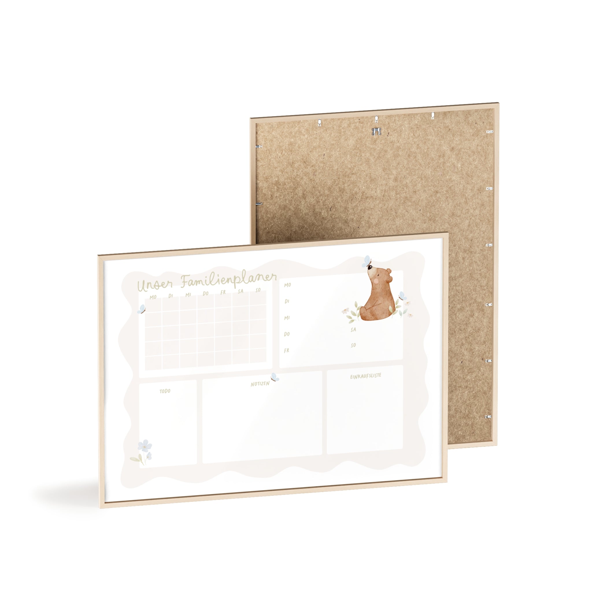 Familienplaner Kleiner Bär inkl. Rahmen