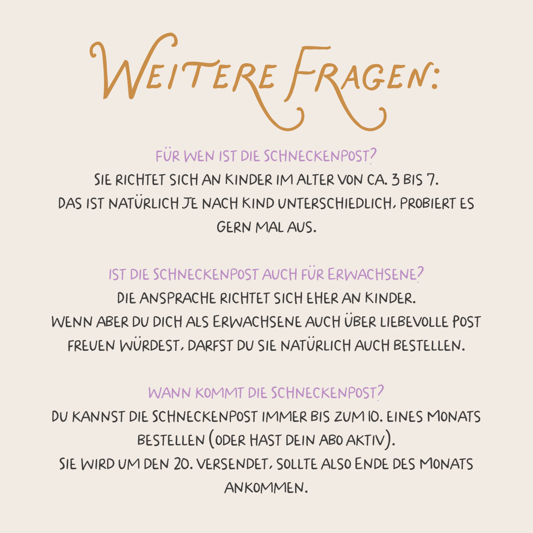 Schneckenpost – Monat Februar