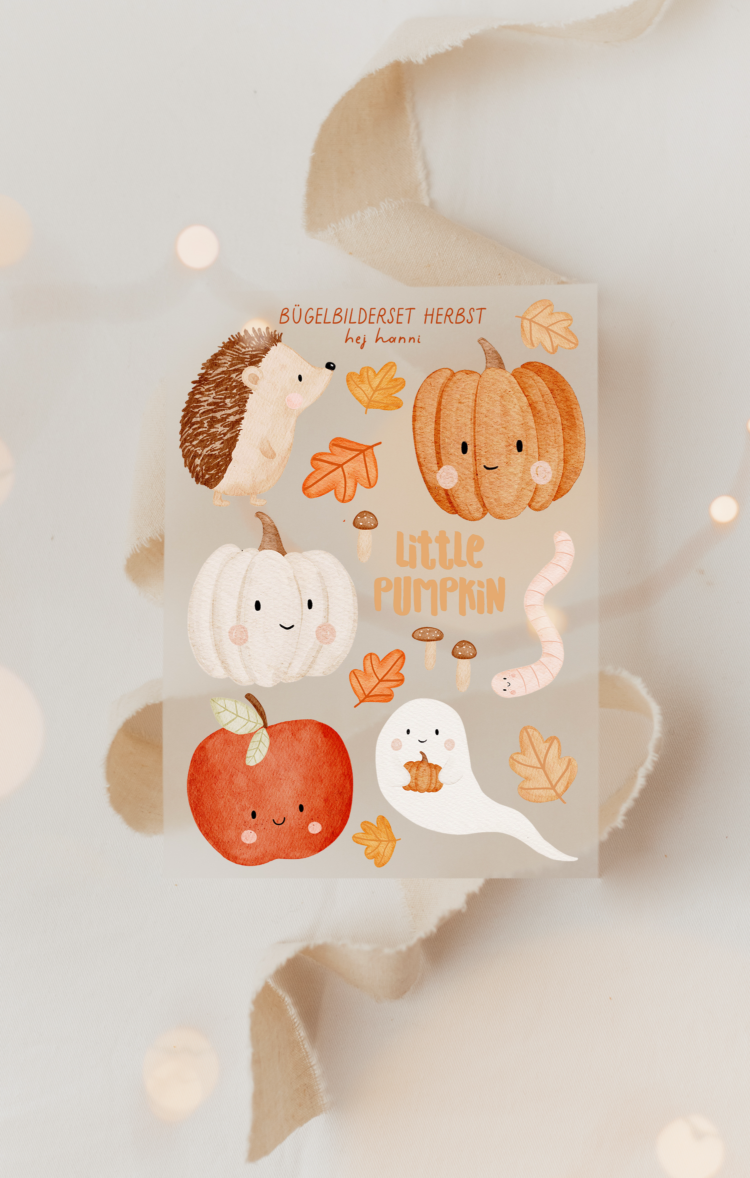 Hej Hanni Bügelbilderset Herbstmotive gemischt A5