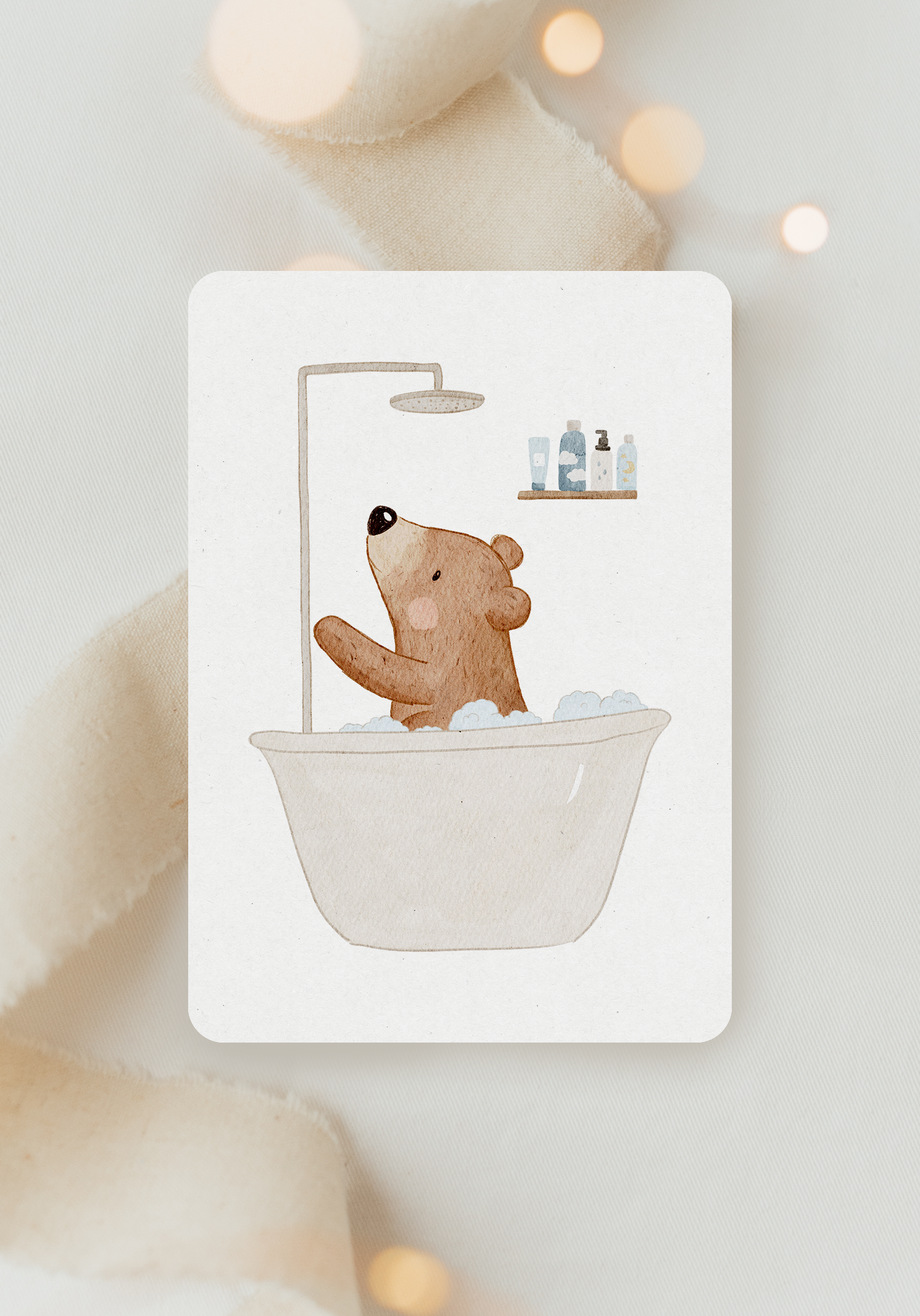 Hej Hanni Badezimmer Posterset Routinekarten