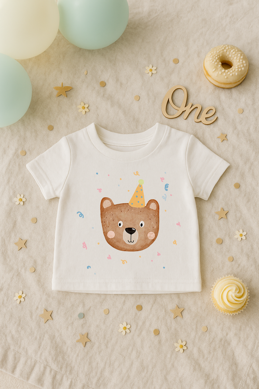 Hej Hanni Bügelbild Geburtstag Bär