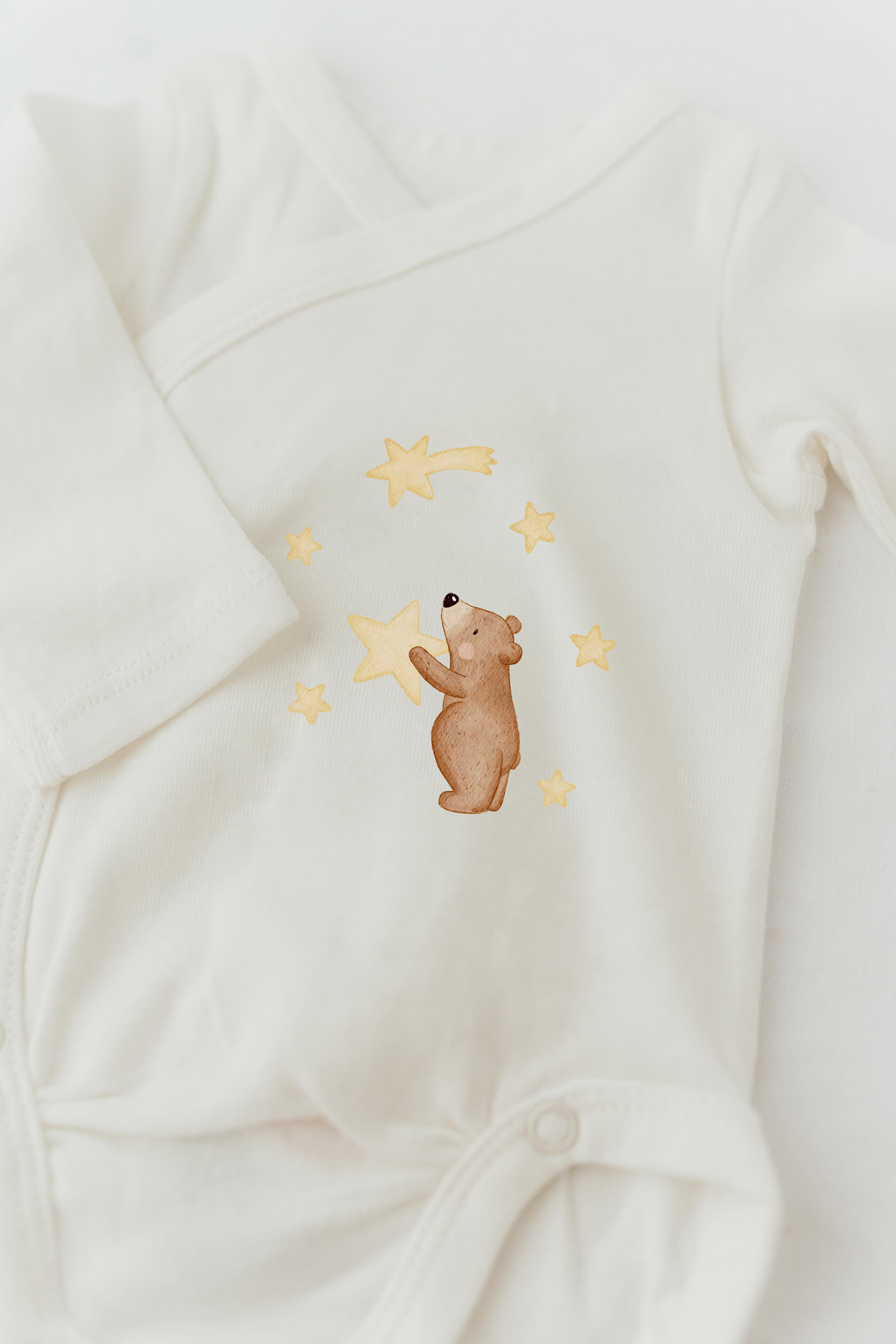 Hej Hanni Bügelbild Bär Sterne