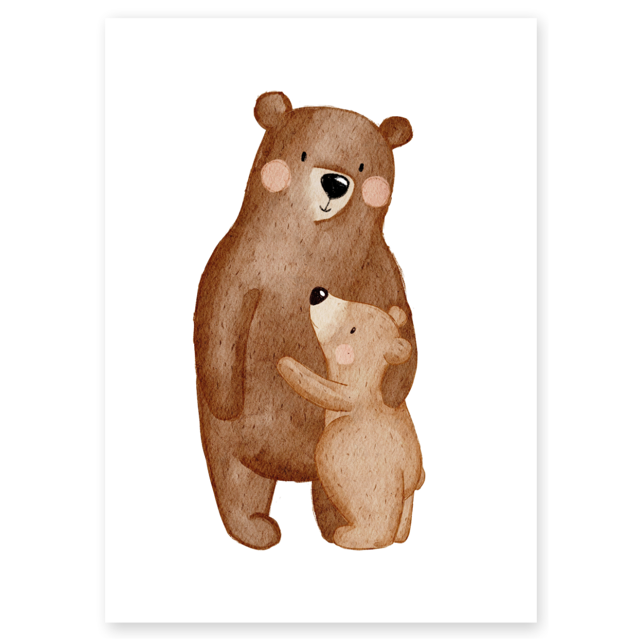 Kinderposter Bär Umarmung
