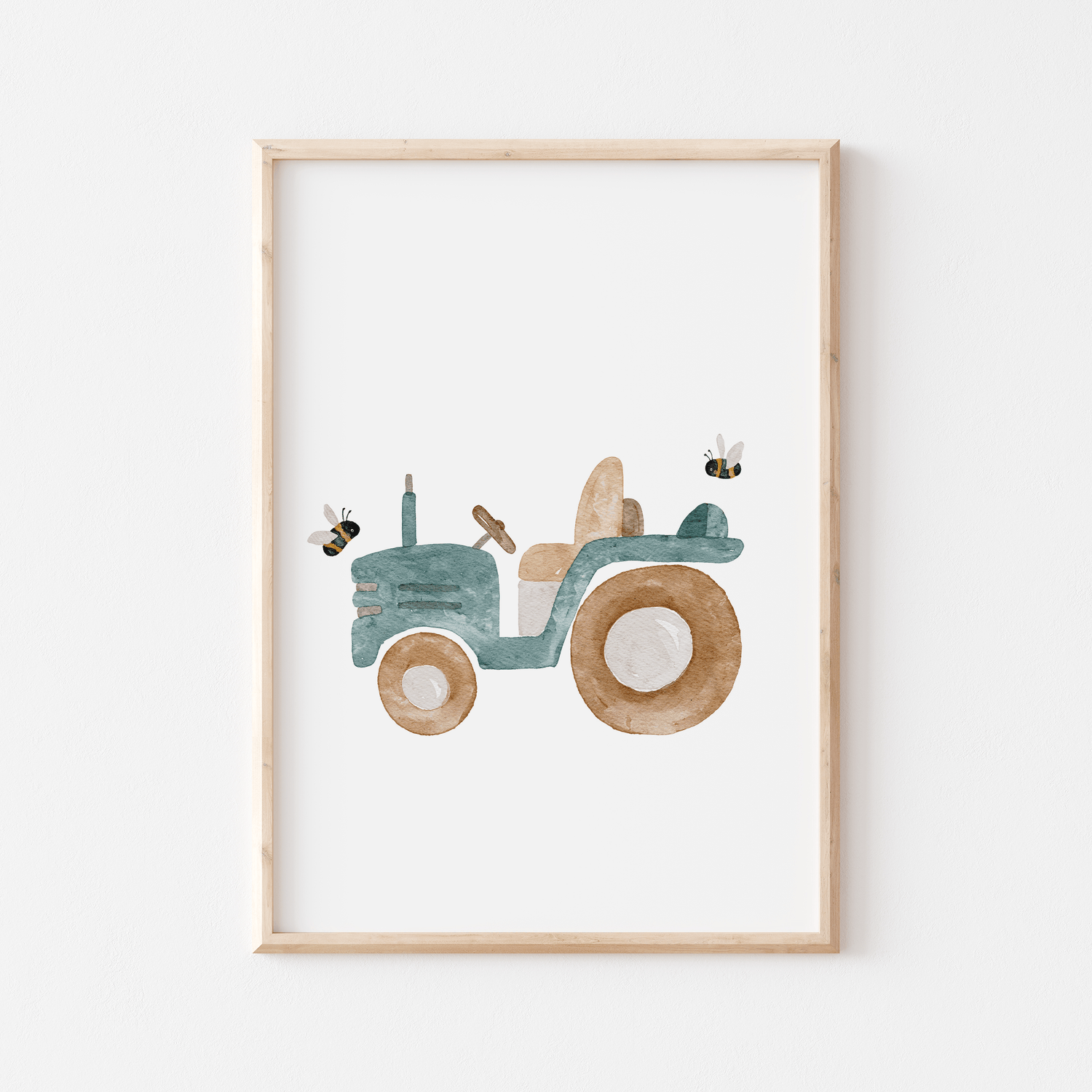 Posterset Hund, Traktor &amp; Katze A4