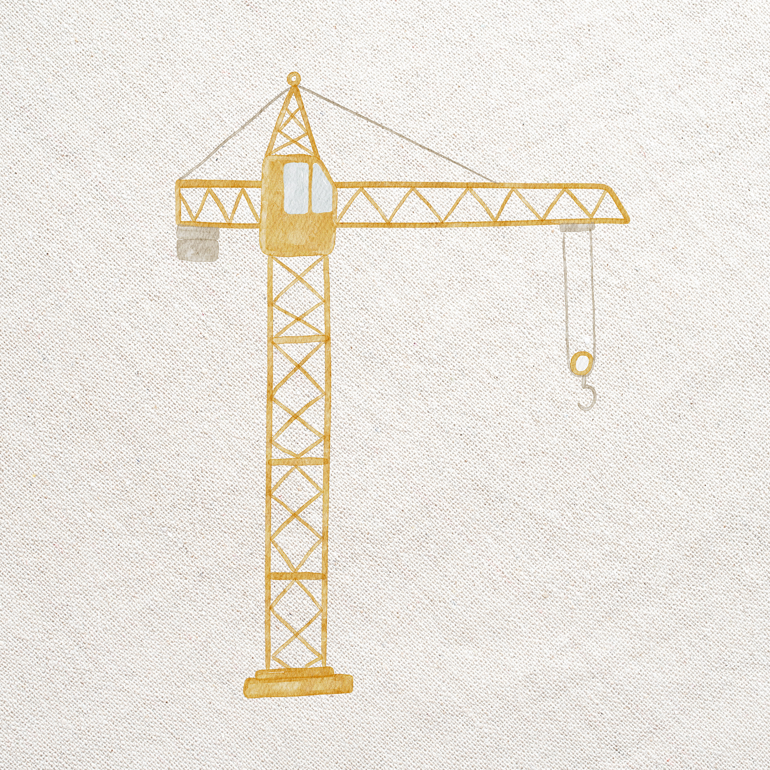 Hej Hanni Bügelbilderset A6 Baustelle