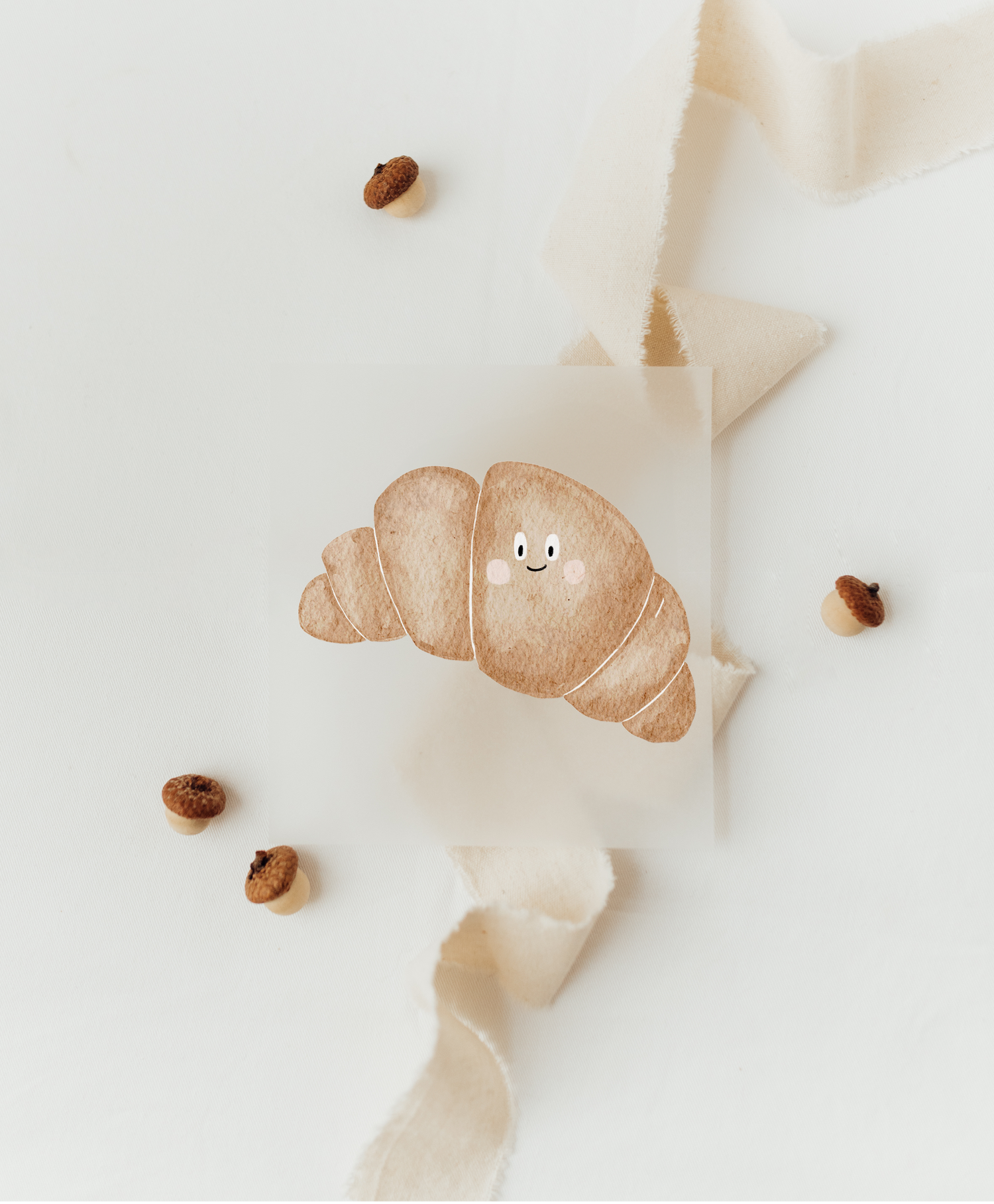 Hej Hanni Bügelbild Croissant