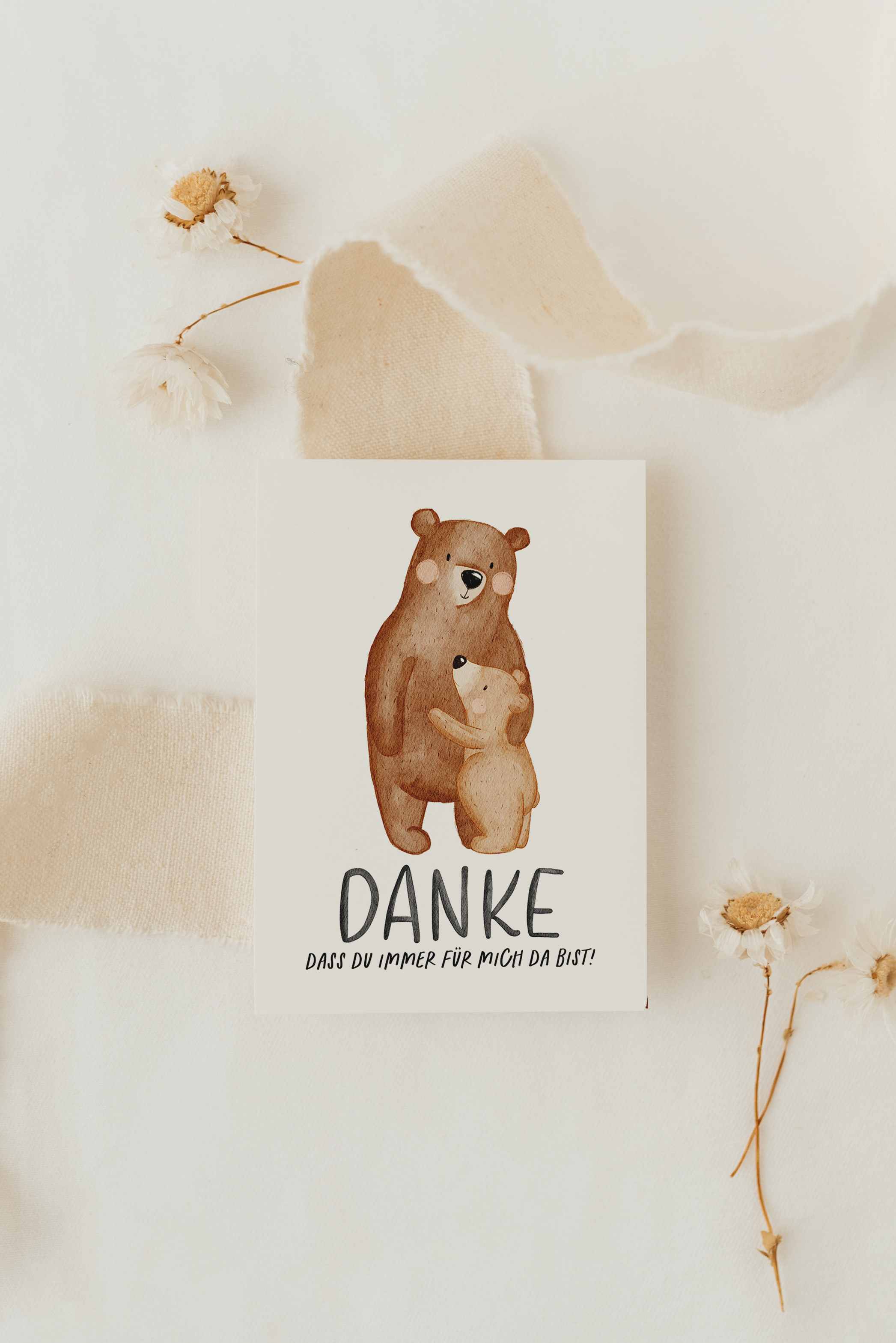 Hej Hanni Postkarte Bär Danke | für Erzieher*innen, Eltern und Lehrer*innen