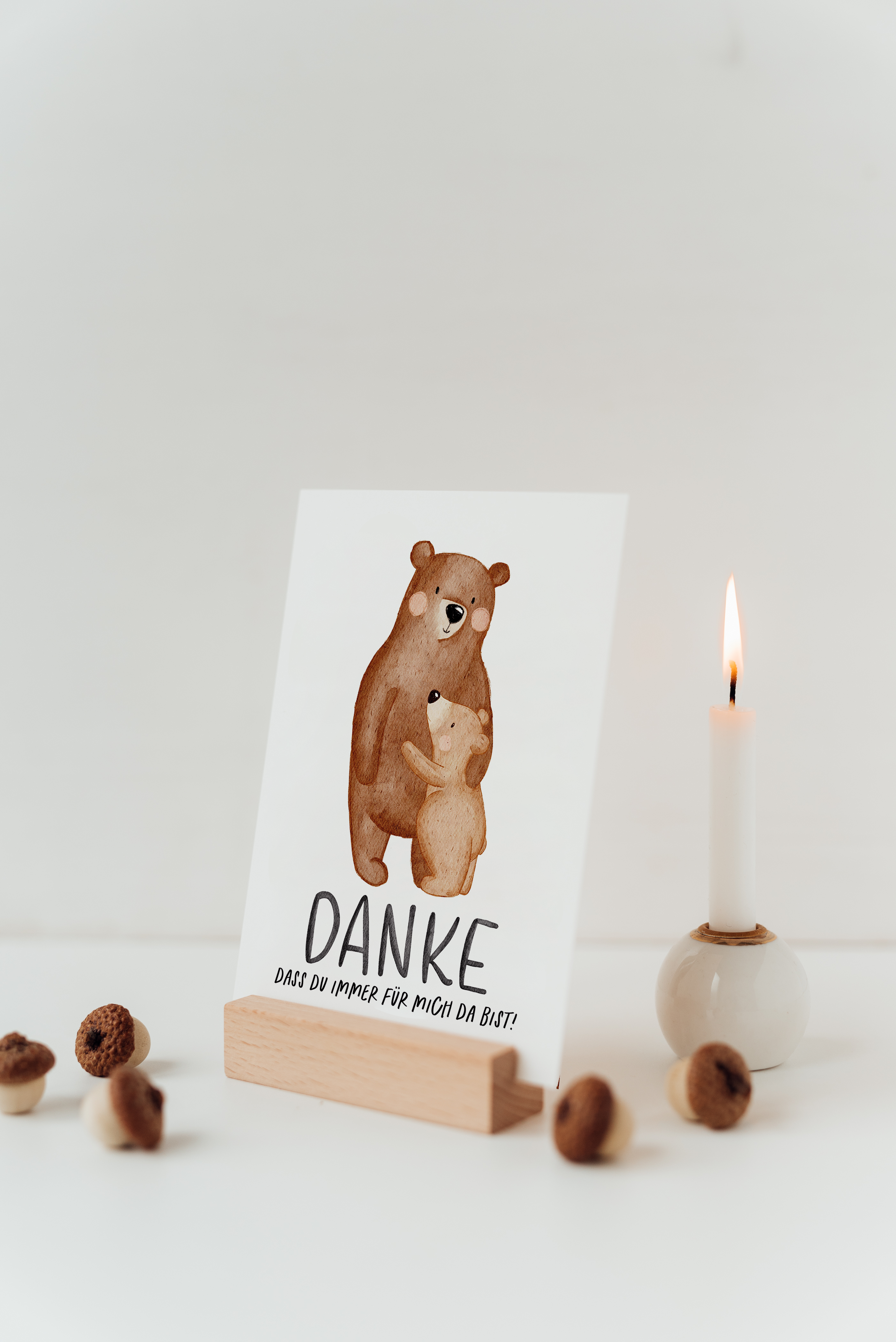 Hej Hanni Postkarte Bär Danke | für Erzieher*innen, Eltern und Lehrer*innen