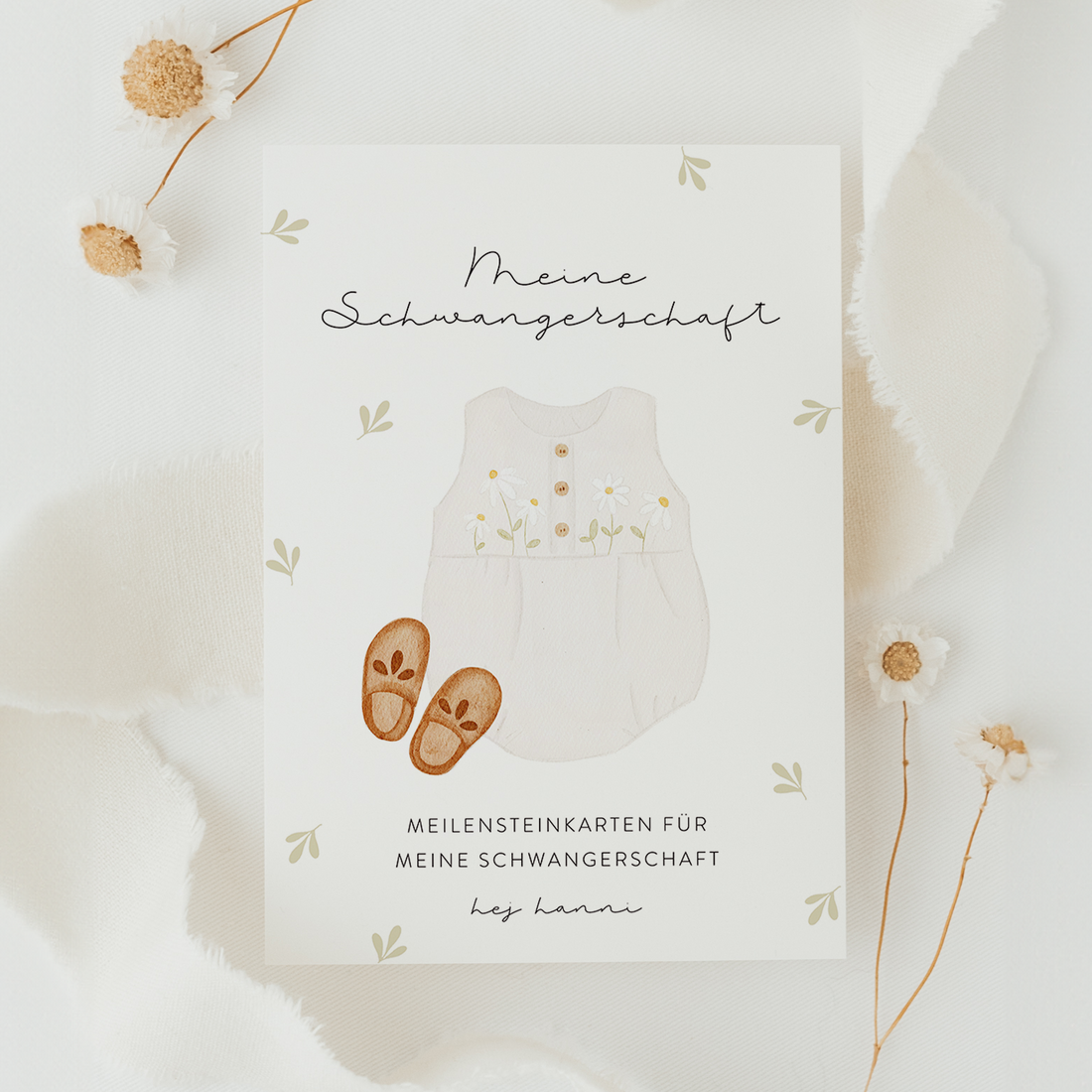 Hej Hanni Meilensteinkarten Schwangerschaft