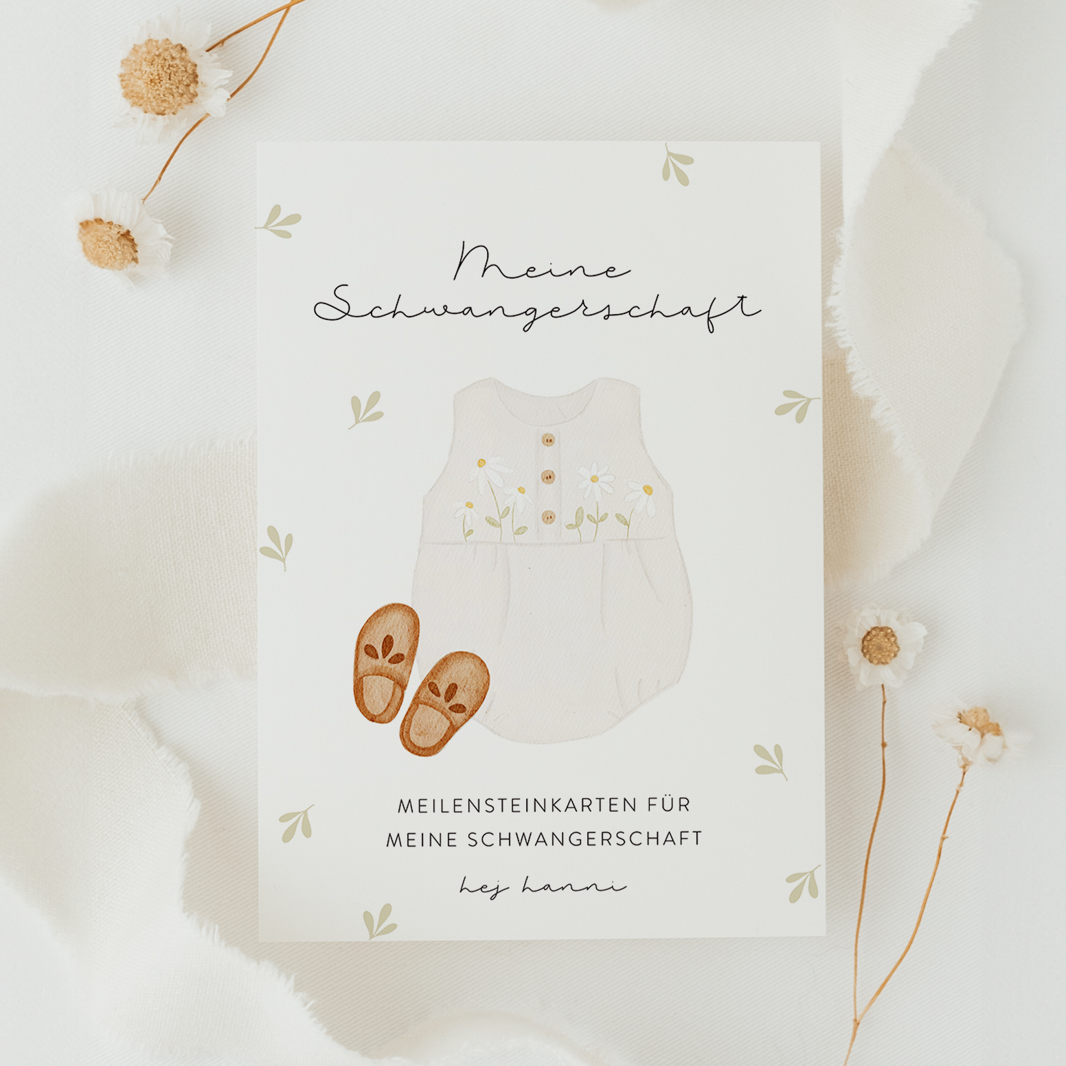 Hej Hanni Meilensteinkarten Schwangerschaft