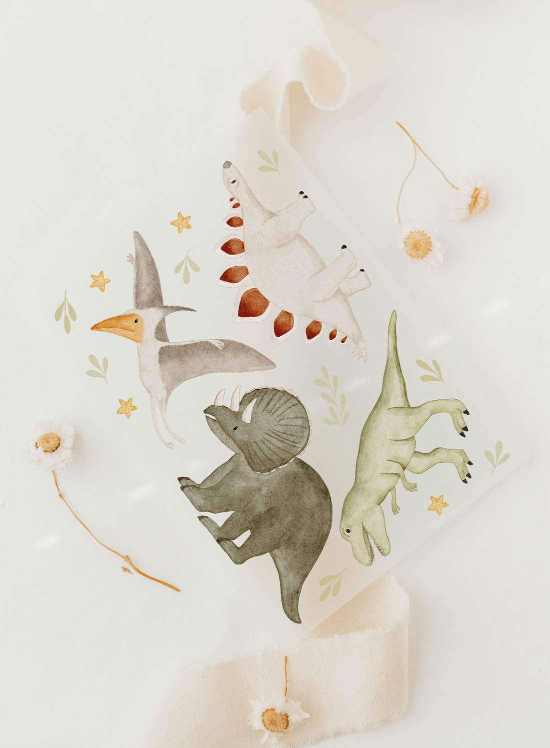 Hej Hanni Bügelbilderset A6 Dinosaurier