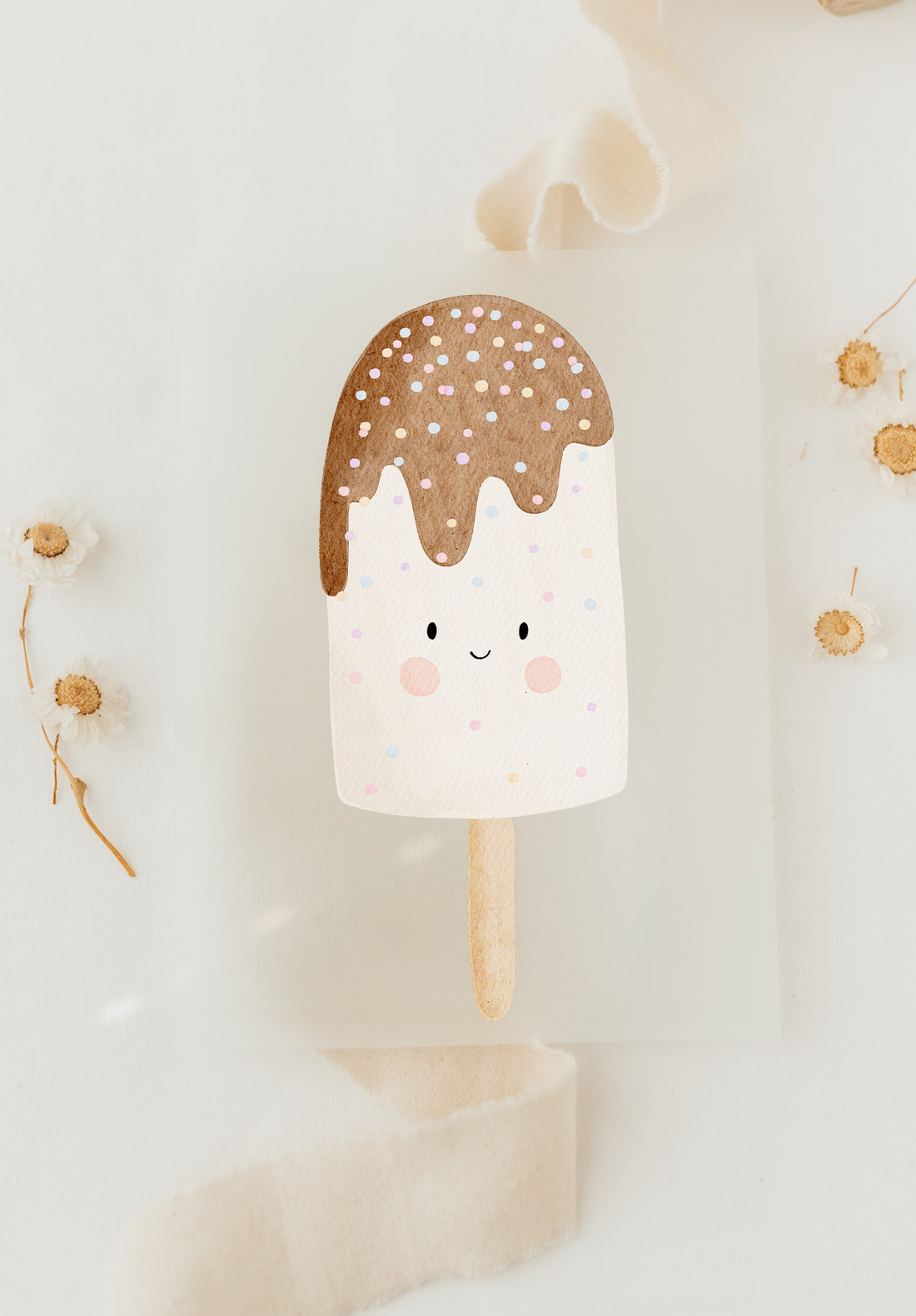 Hej Hanni Bügelbild Eis am Stiel