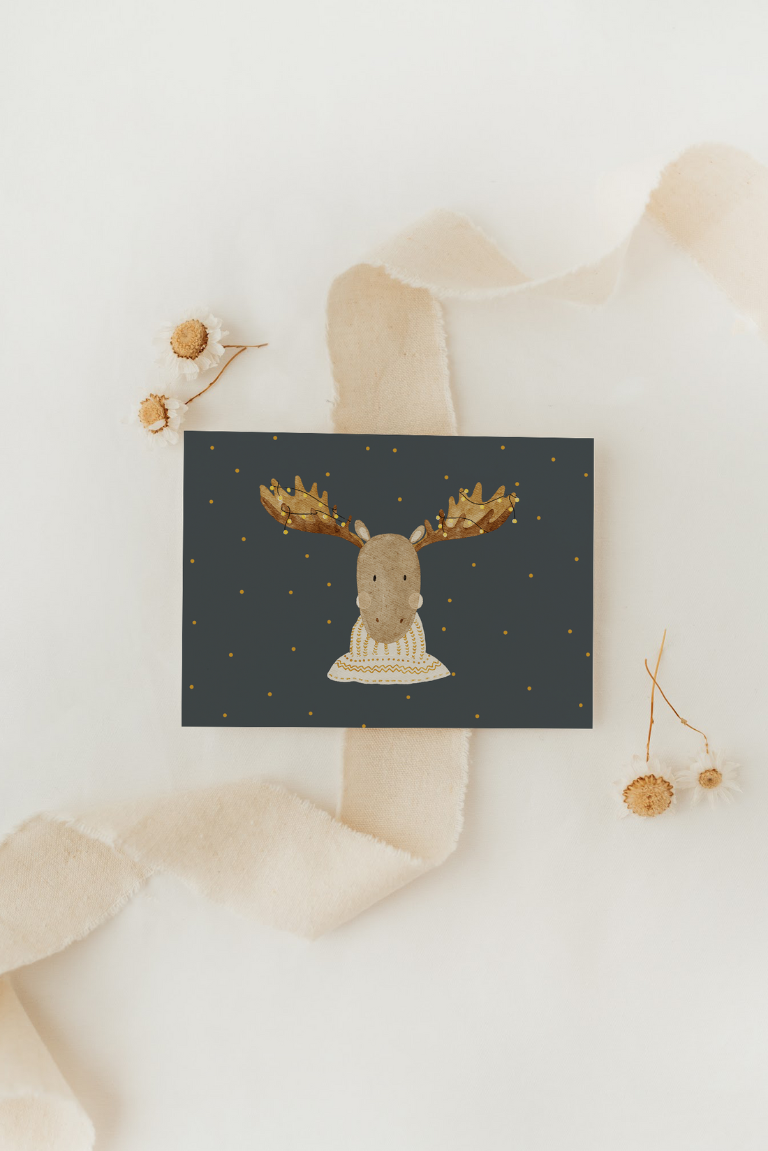 Hej Hanni Weihnachtskarte Elch