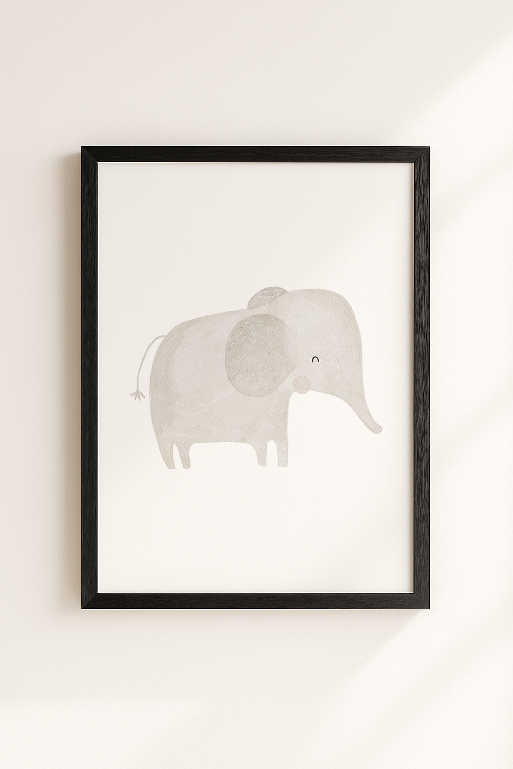 Kinderposter Safaritiere Elefant inkl. Rahmen