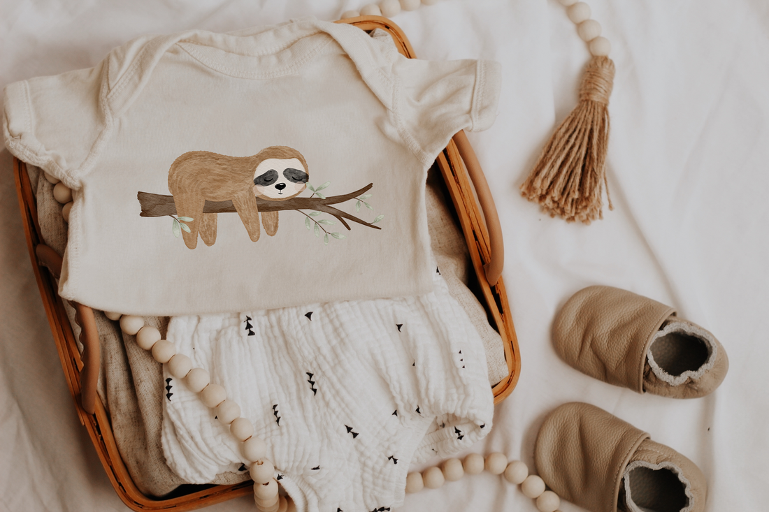 Hej Hanni Bügelbild Faultier