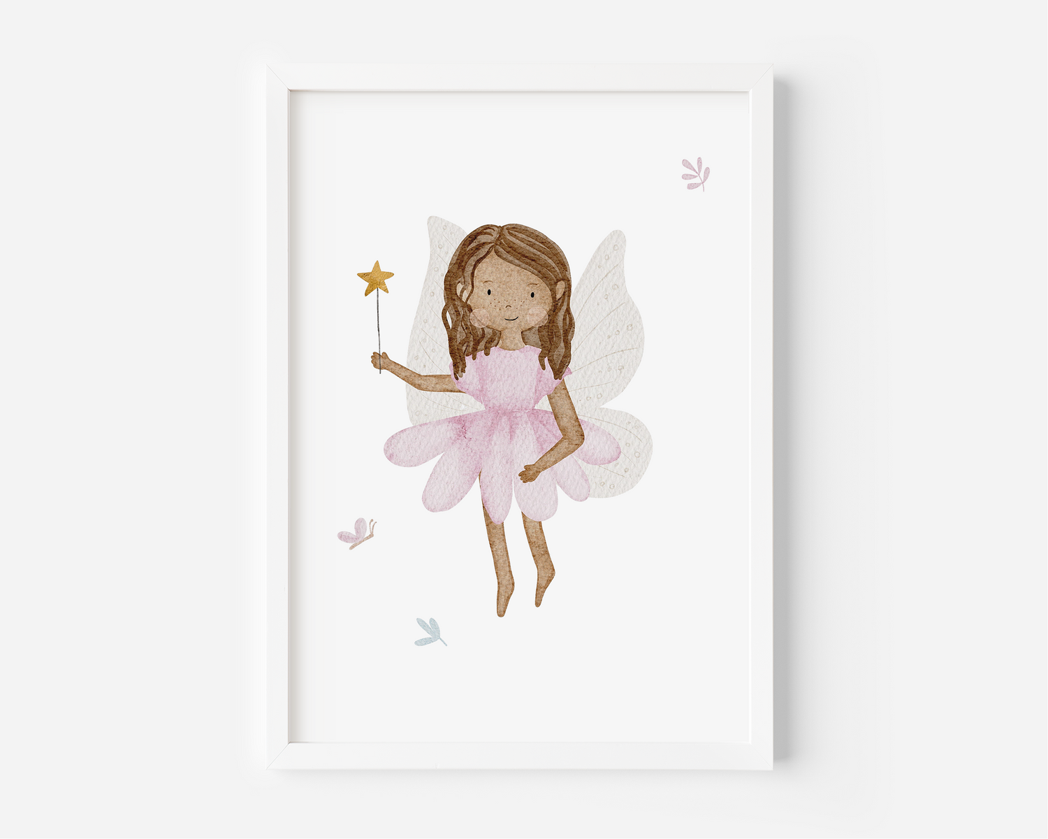 Kinderposter Fee rosa