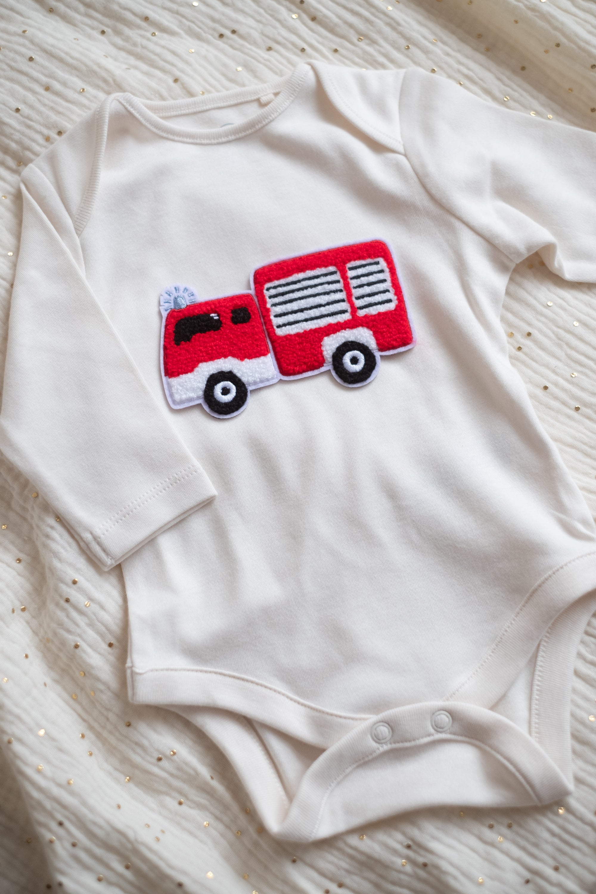 Hej Hanni Patch flauschig Feuerwehr Chenillepatch