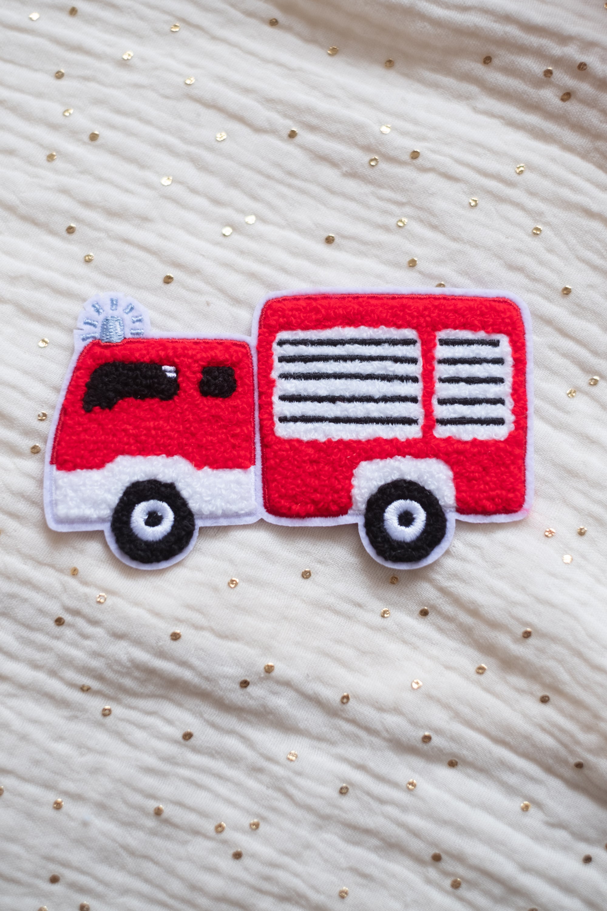 Hej Hanni Patch flauschig Feuerwehr Chenillepatch