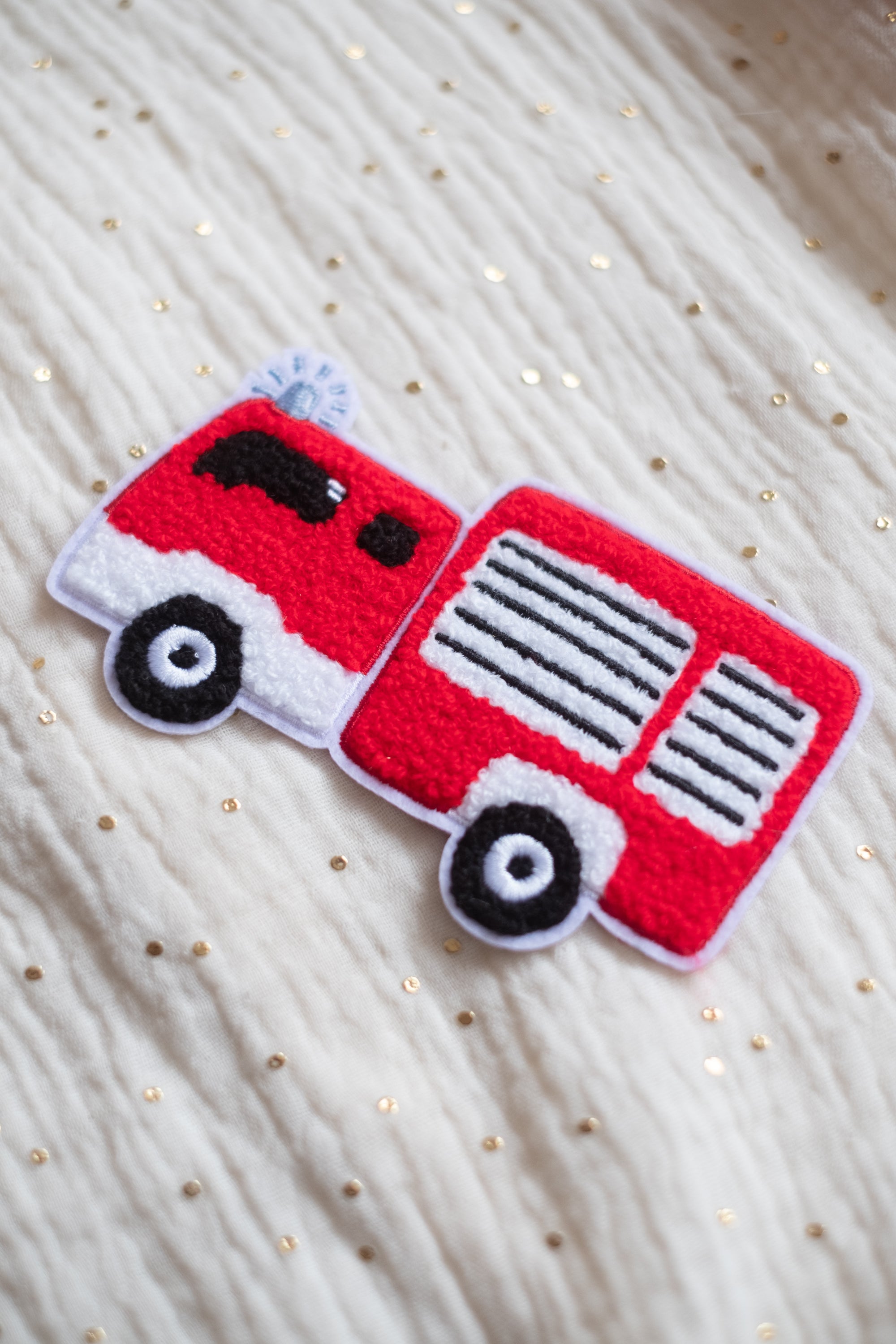 Hej Hanni Patch flauschig Feuerwehr Chenillepatch