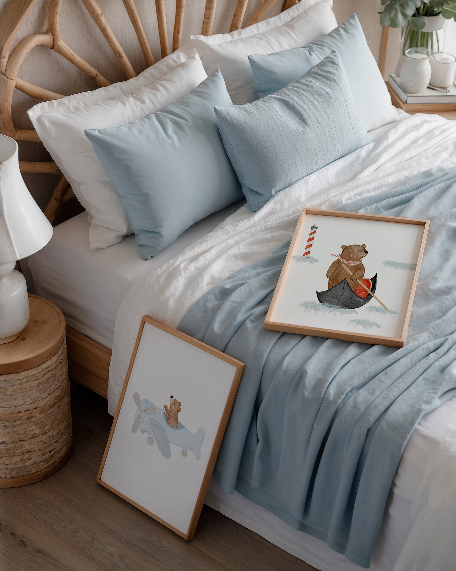 Kinderposter Fliegerbär