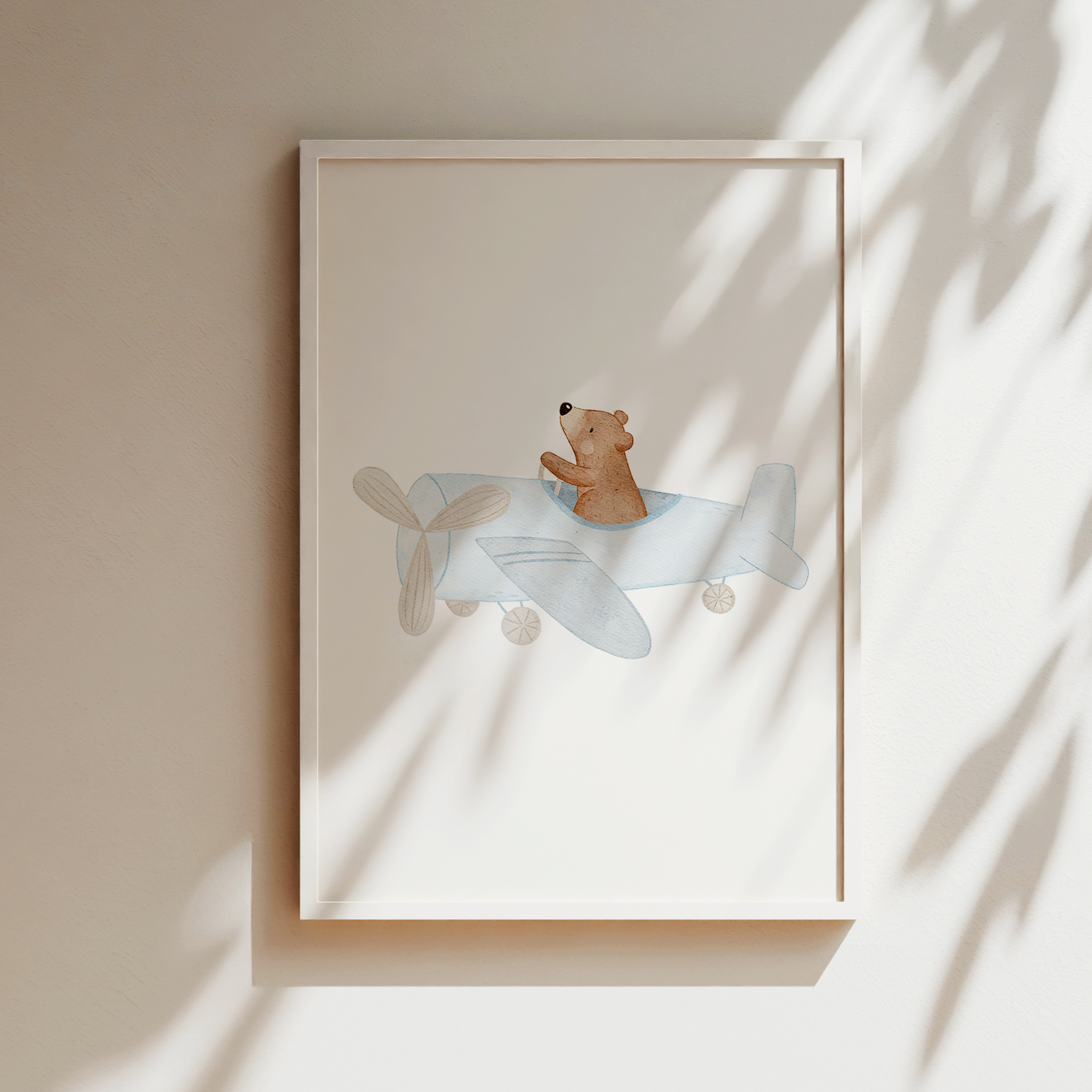 Kinderposter Fliegerbär