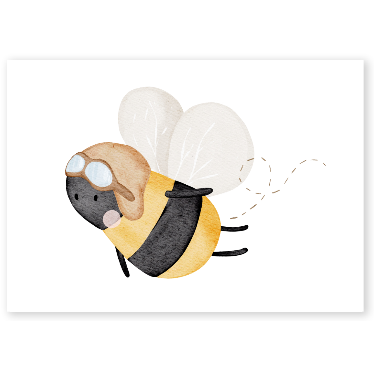 Kinderposter Fliegerbiene