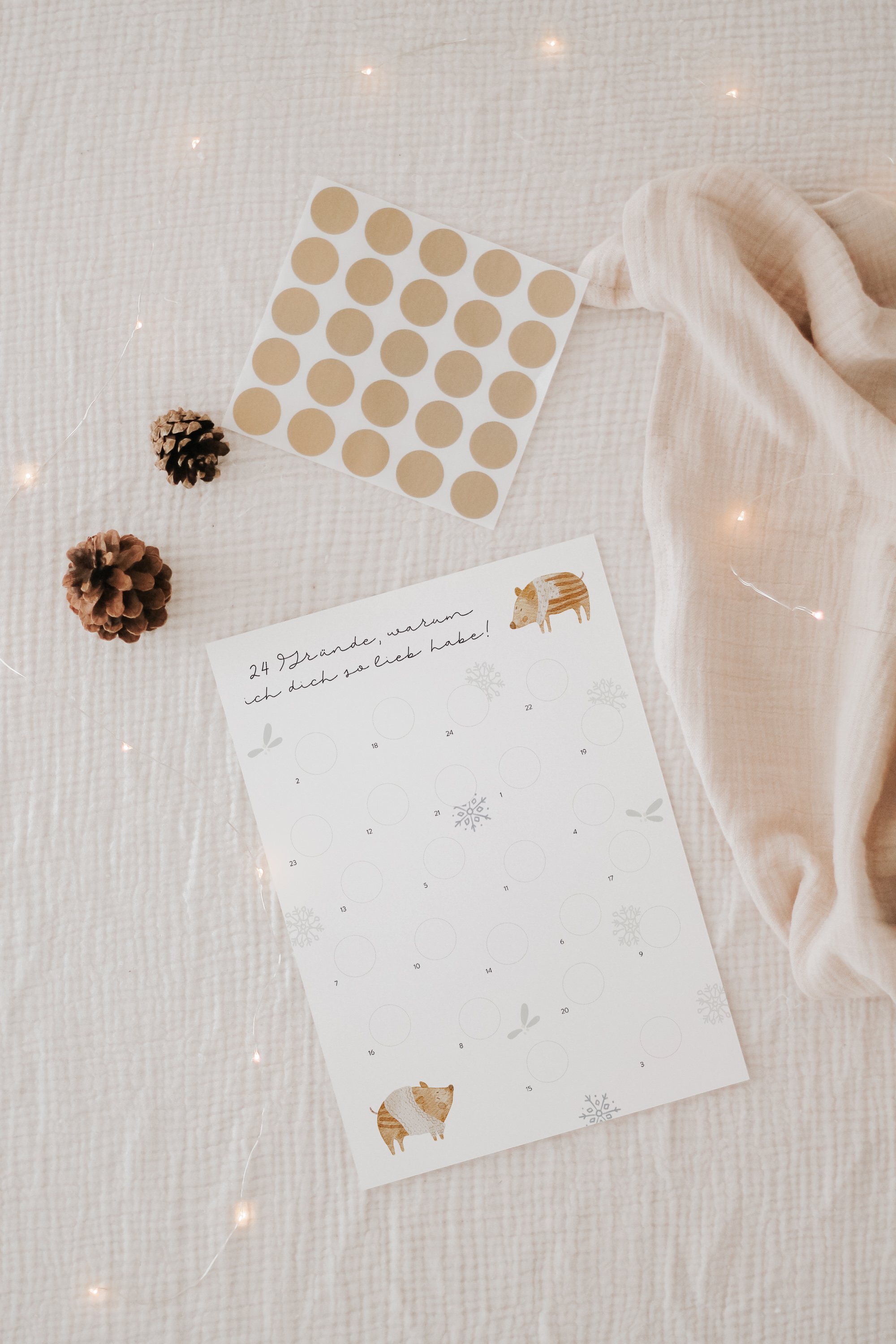 Hej Hanni Adventskalender zum Freirubbeln Frischling