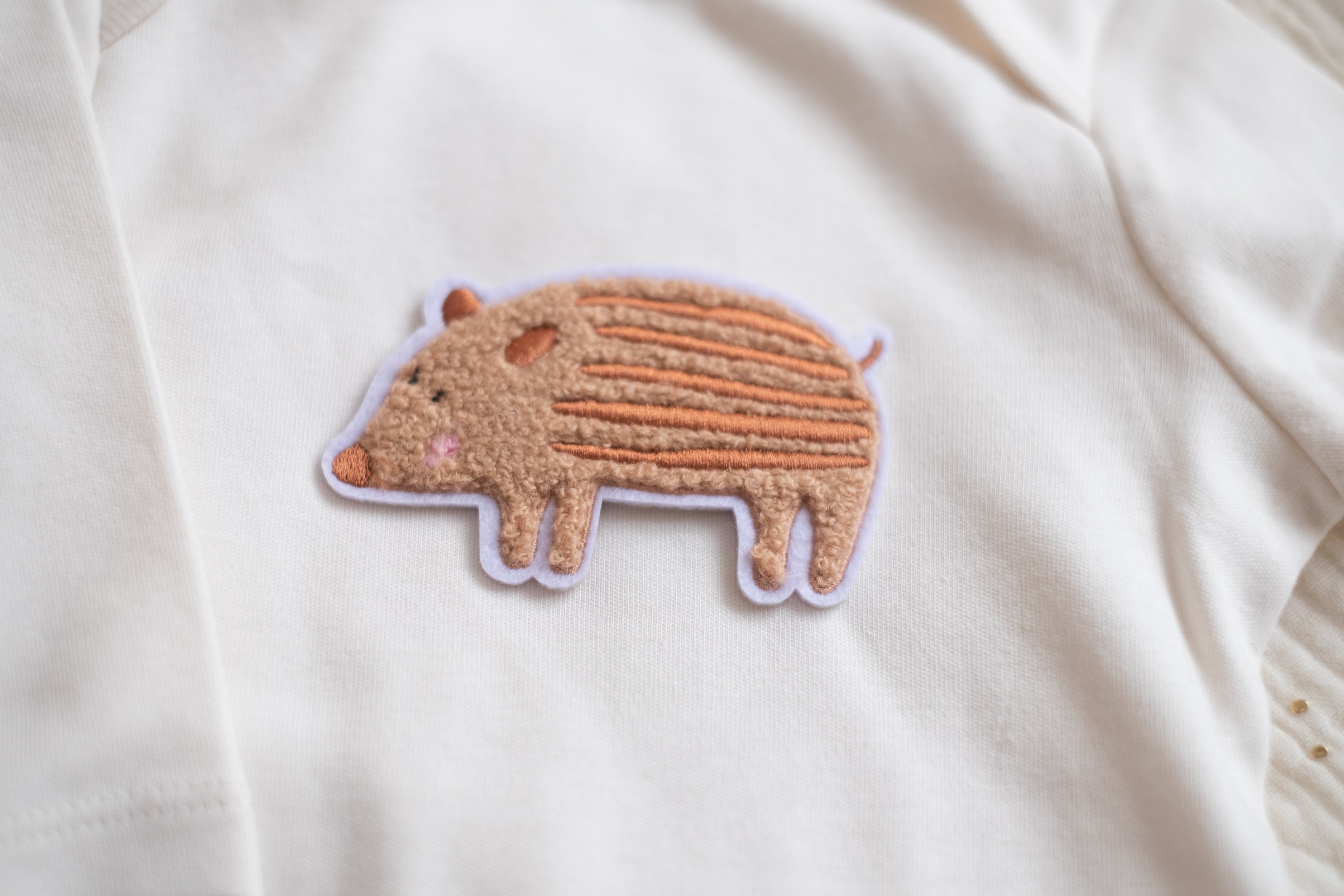 Hej Hanni Patch flauschig Frischling Chenillepatch