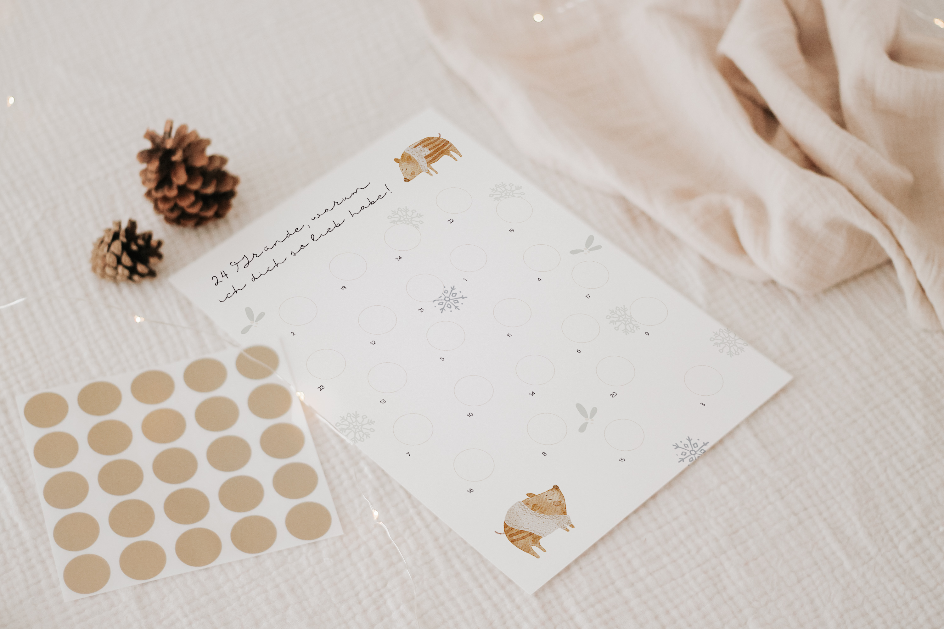 Hej Hanni Adventskalender zum Freirubbeln Frischling