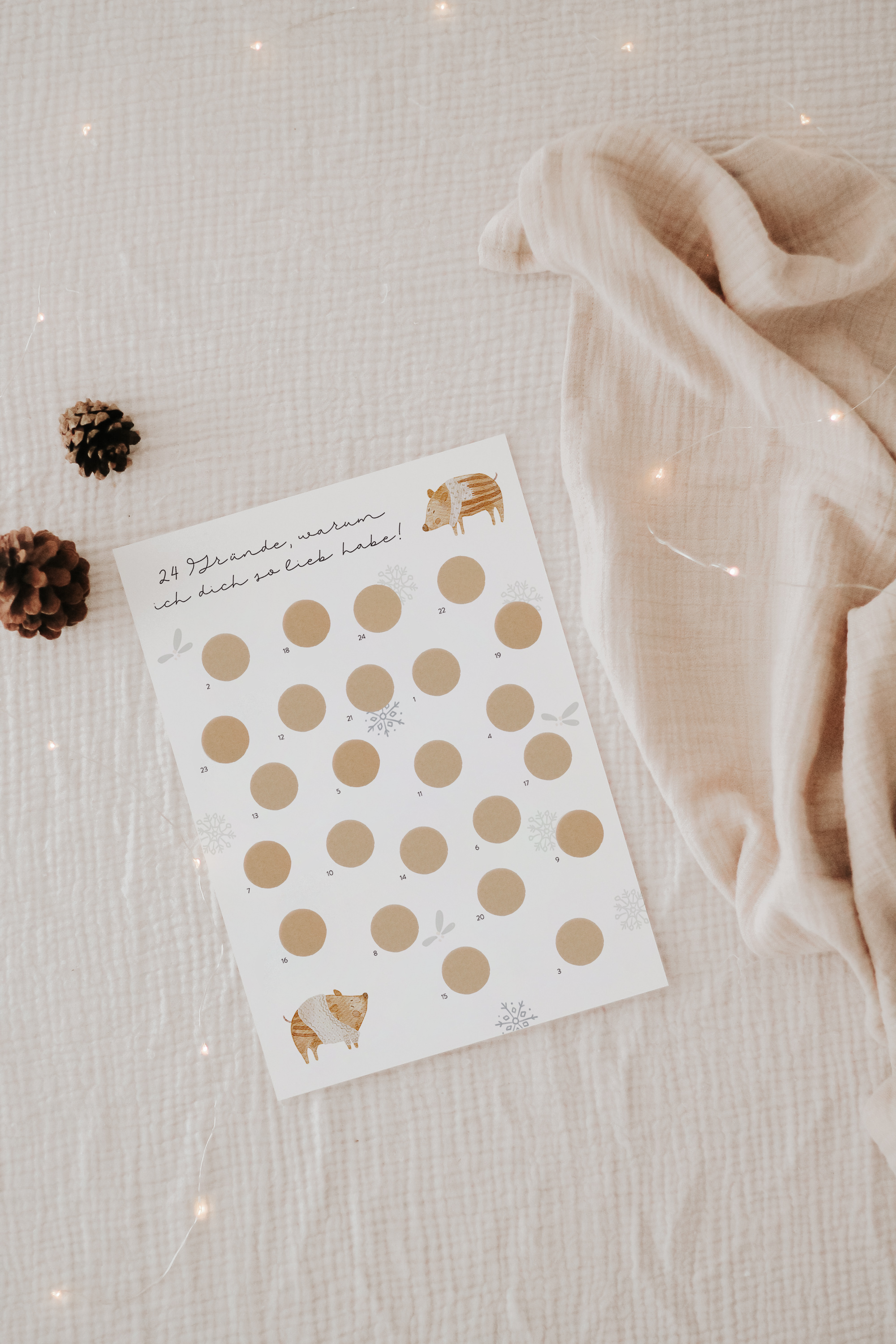 Hej Hanni Adventskalender zum Freirubbeln Frischling