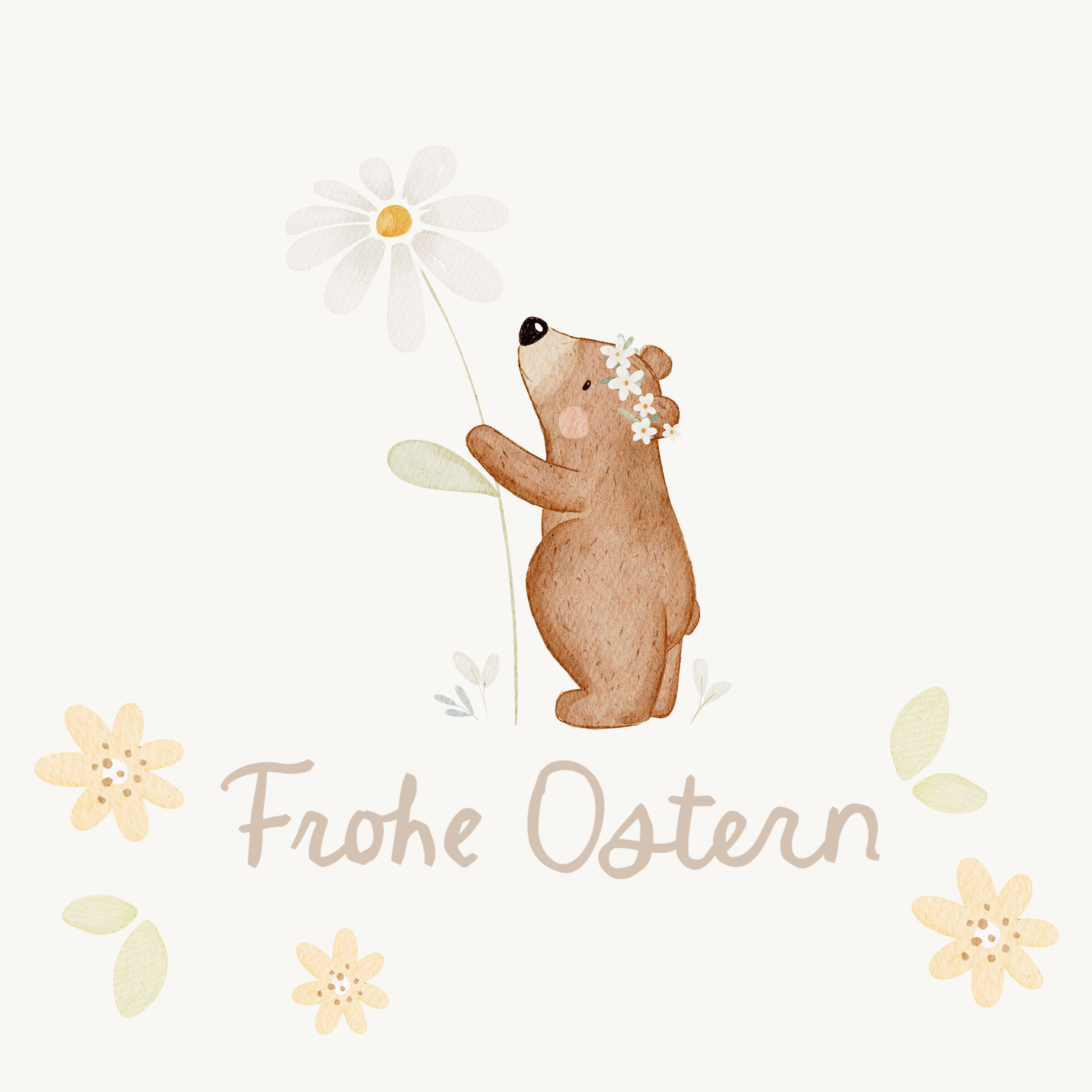 Hej Hanni Bügelbild Frühling Frohe Ostern