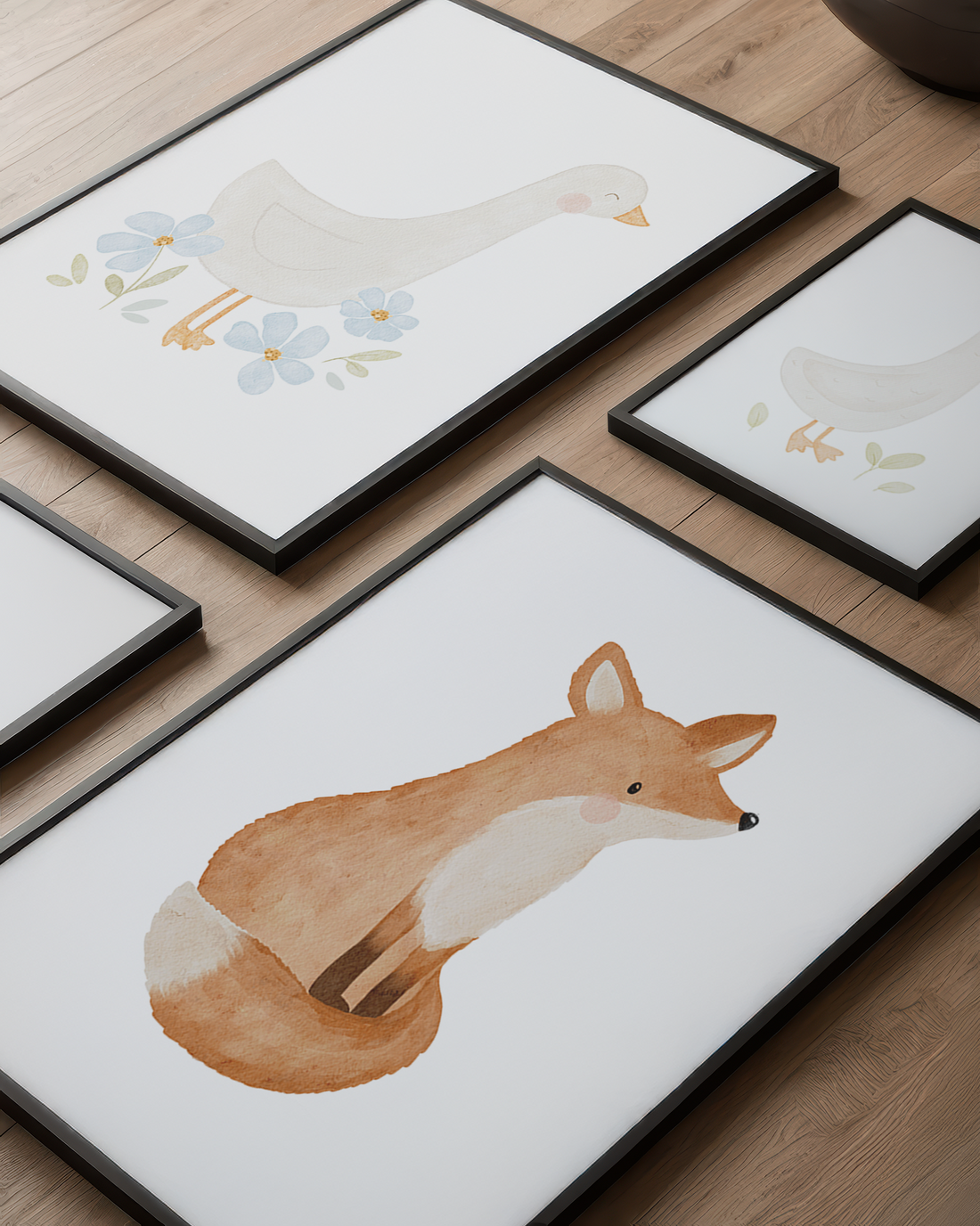 Kinderposter Fuchs inkl. Rahmen