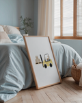 Kinderposter Gabelstapler inkl. Rahmen