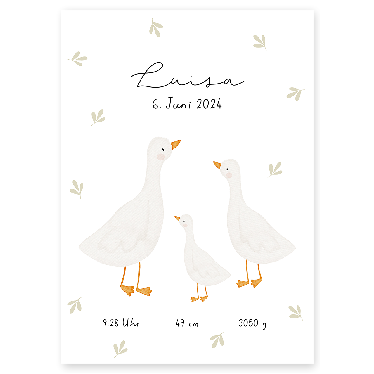 Geburtsposter Gänse