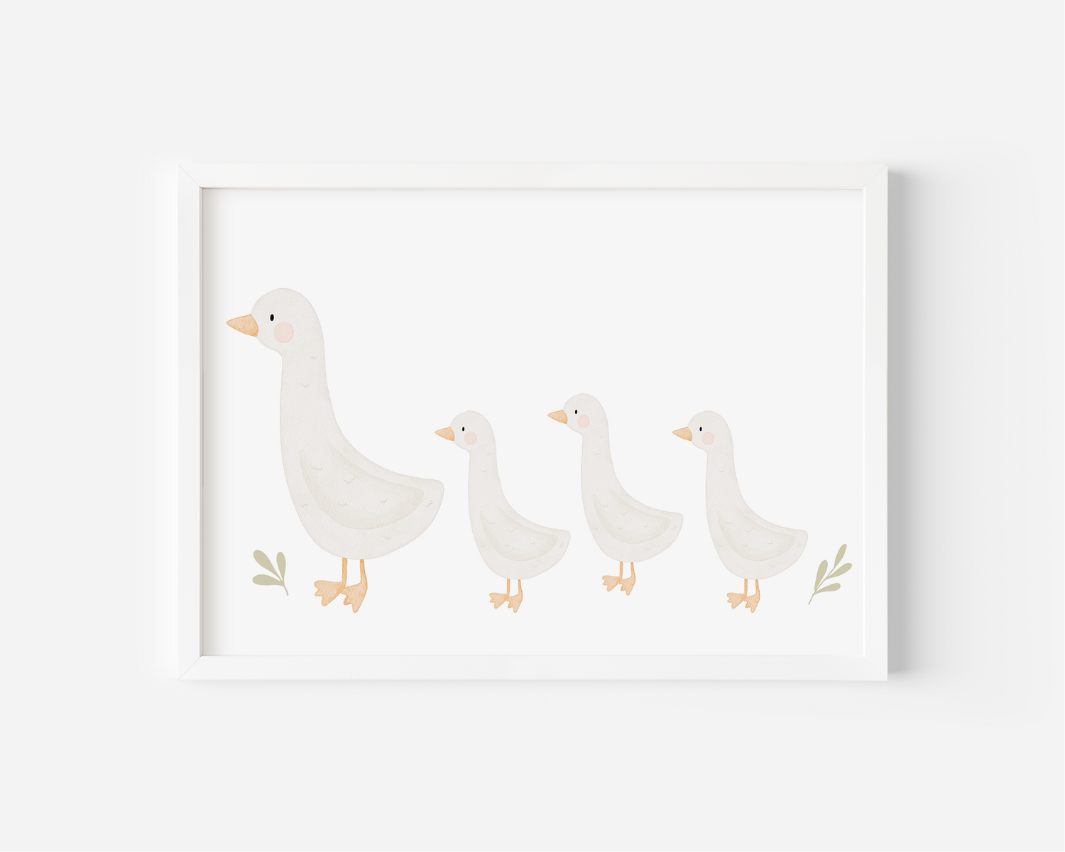 Kinderposter Gänsefamilie 1-3