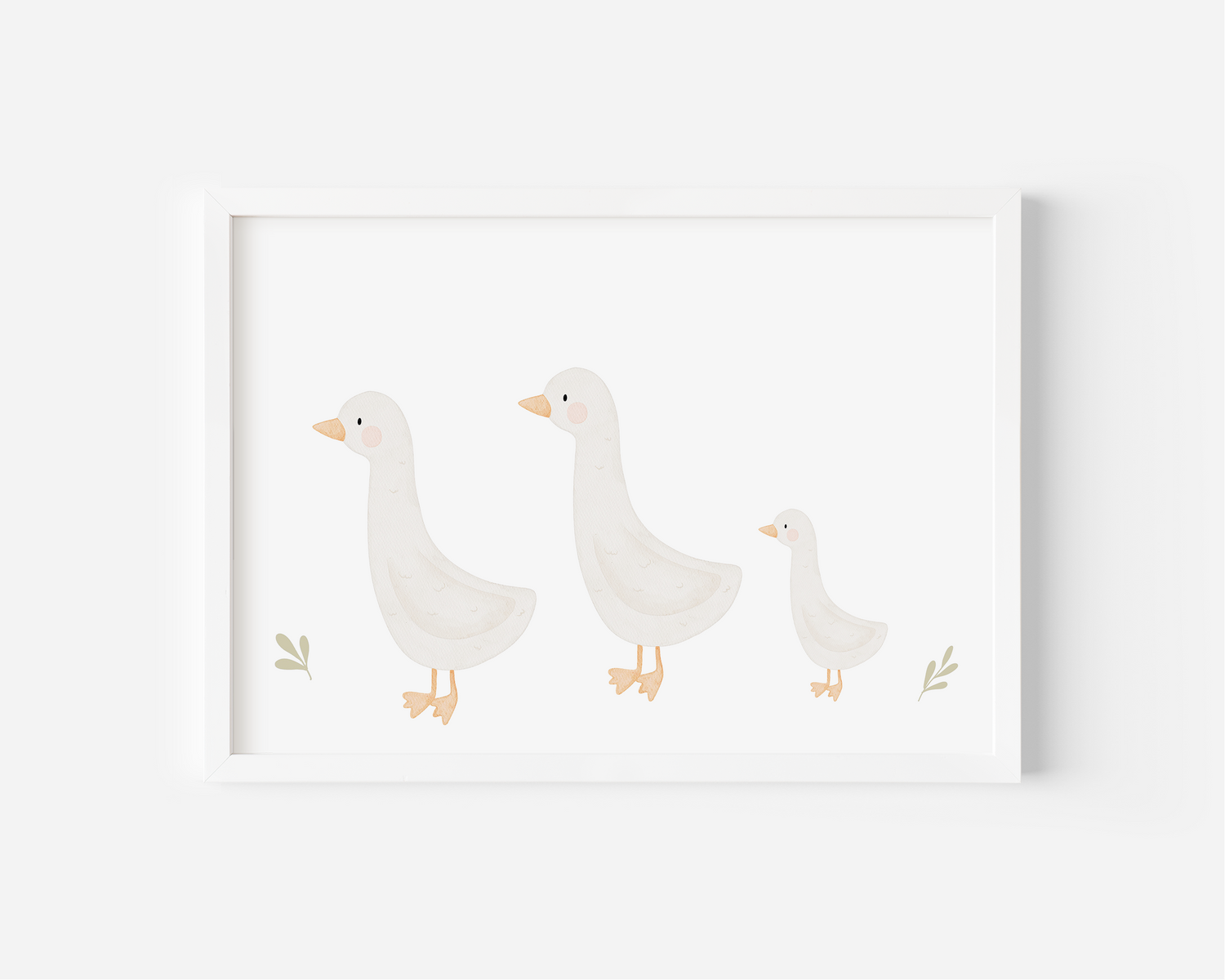 Kinderposter Gänsefamilie 2-1