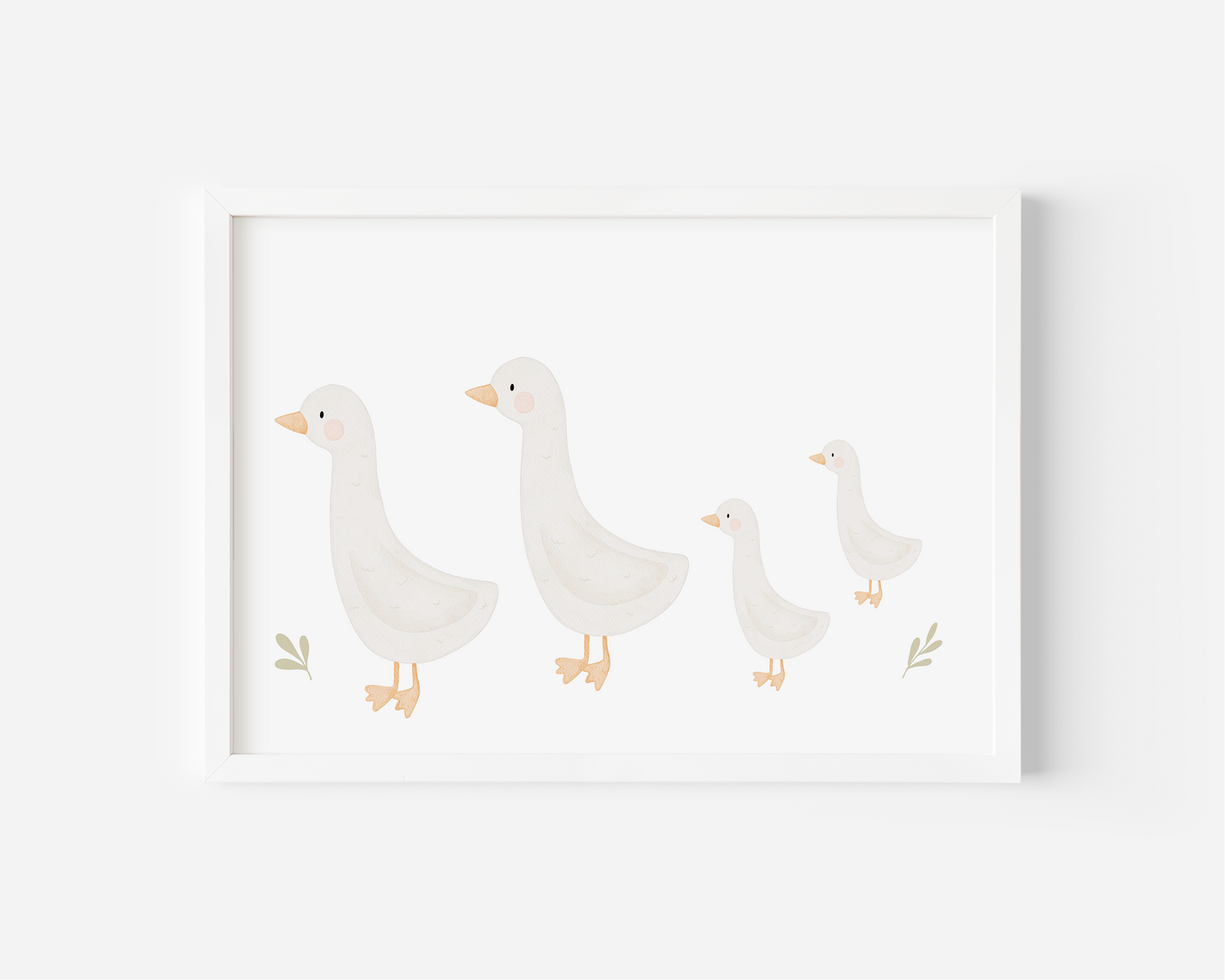 Kinderposter Gänsefamilie 2-2