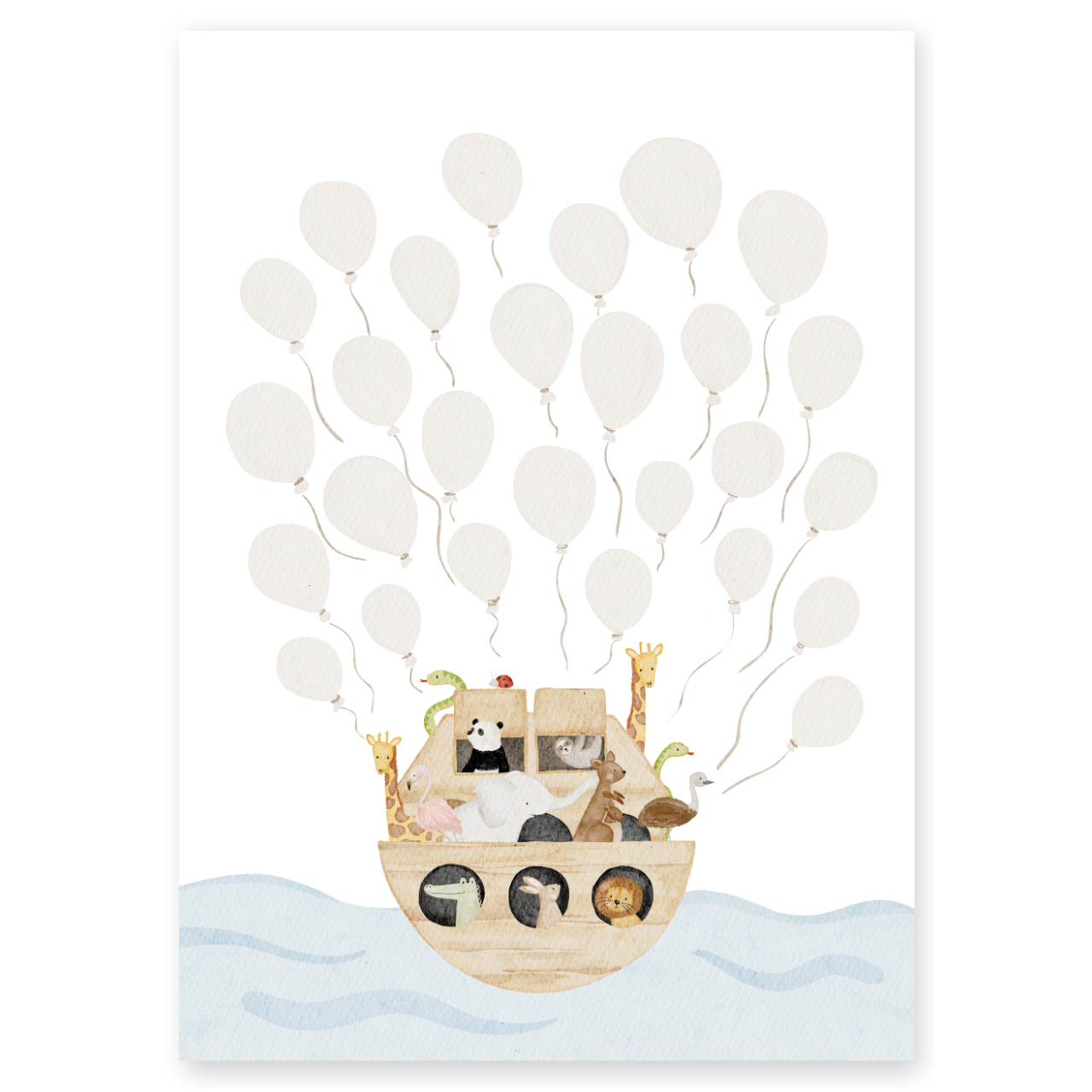 Gästeposter Arche Noah Ballons