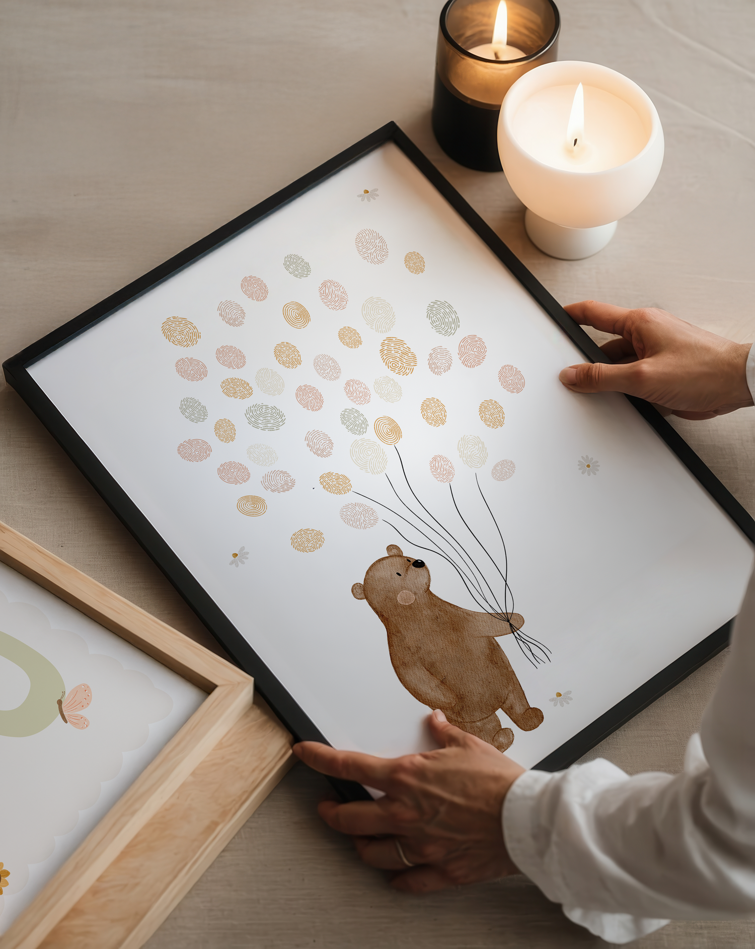 Gästeposter Bär Ballons