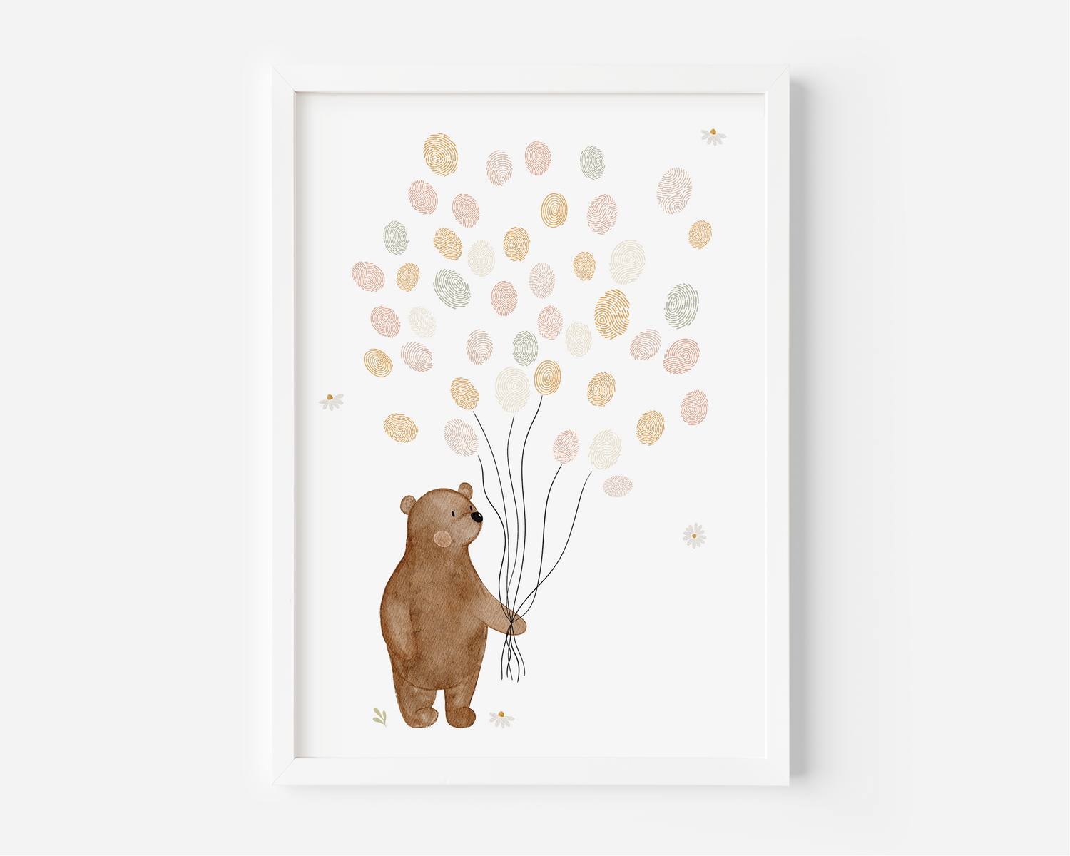 Gästeposter Bär Ballons