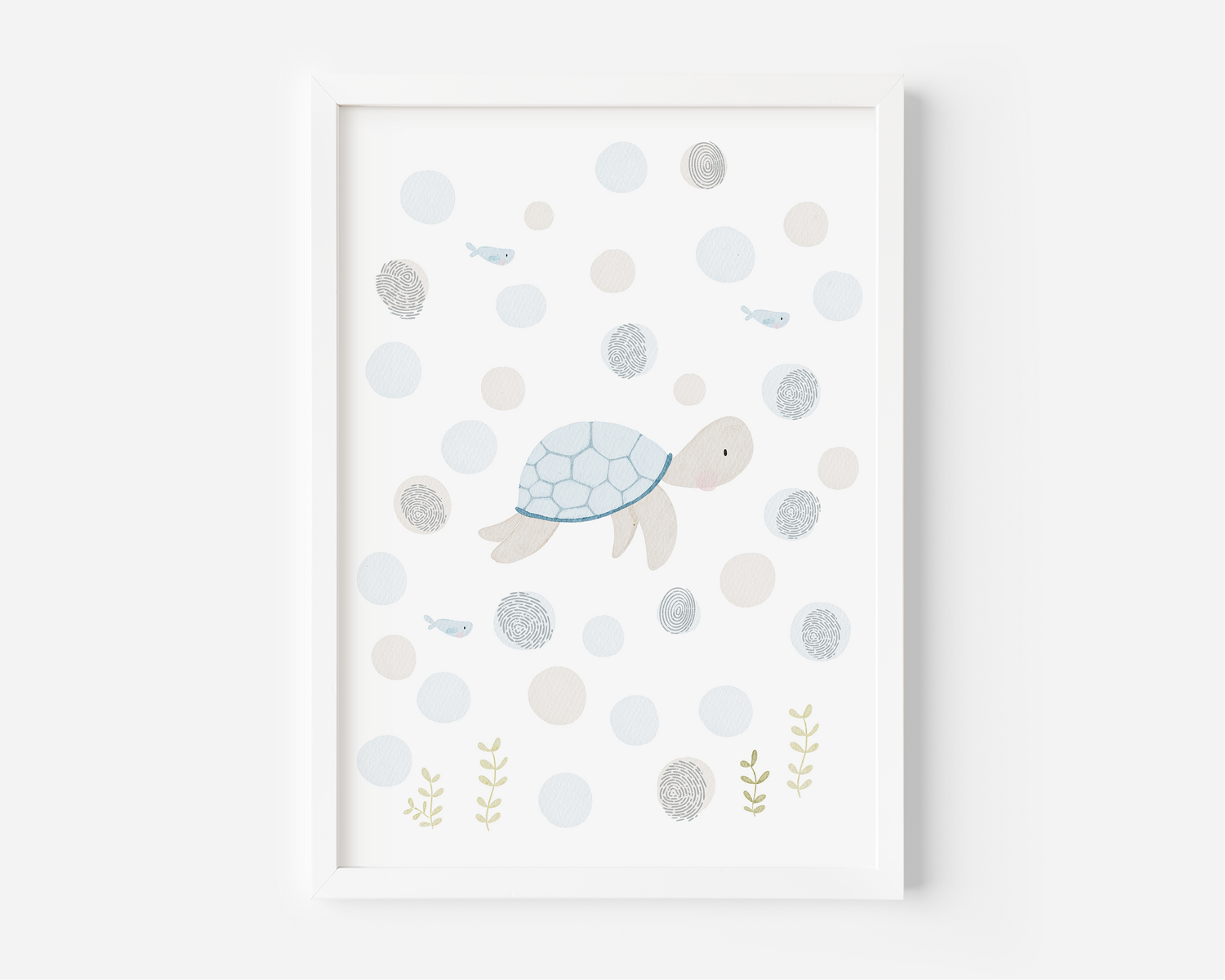 Gästeposter Schildkröte im Meer