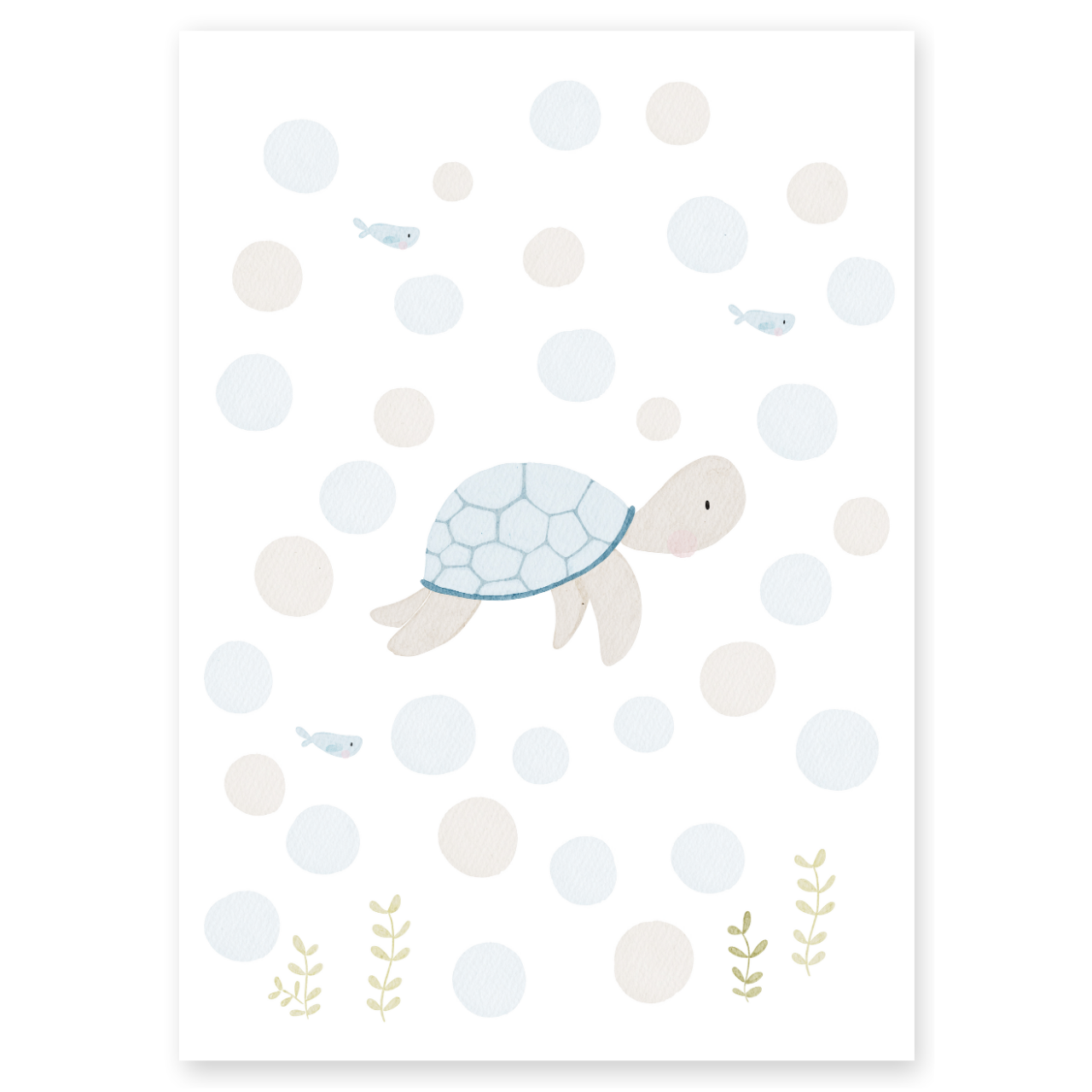 Gästeposter Schildkröte im Meer