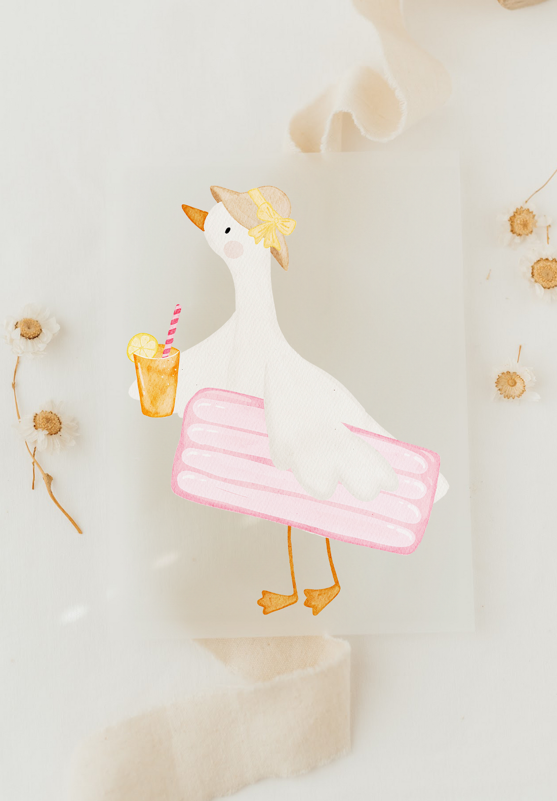 Hej Hanni Bügelbild Gans Sommer