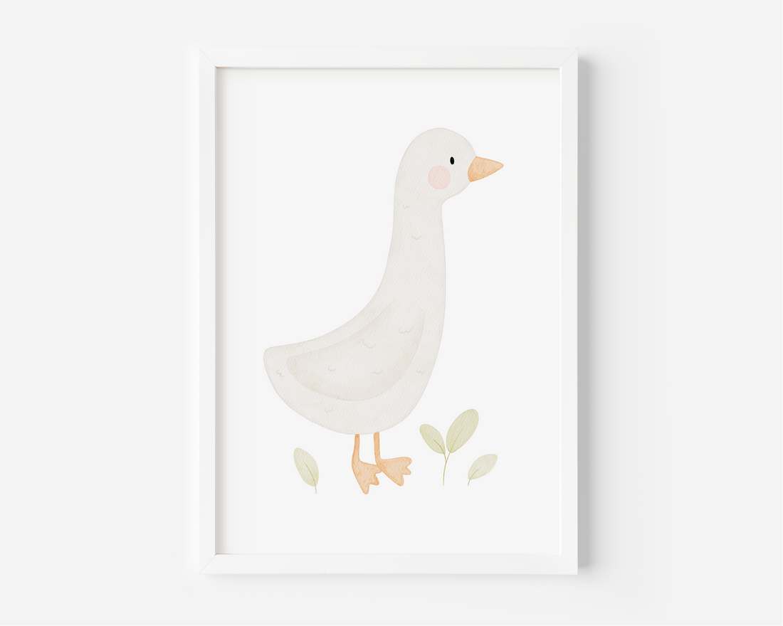 Kinderposter Gans inkl. Rahmen