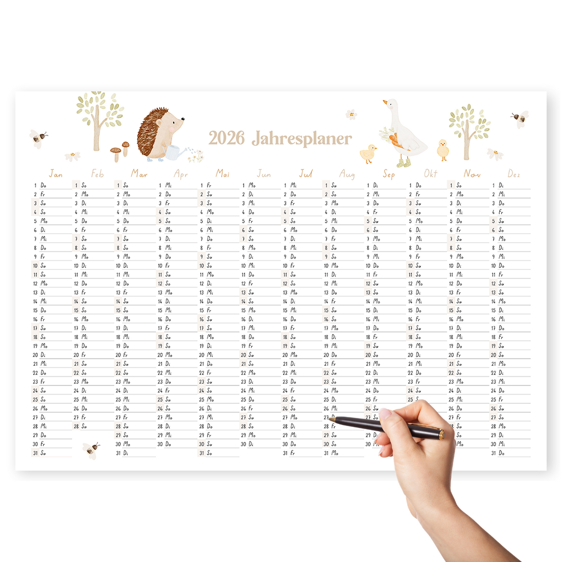 Kalenderposter 2026 Gans & Igel