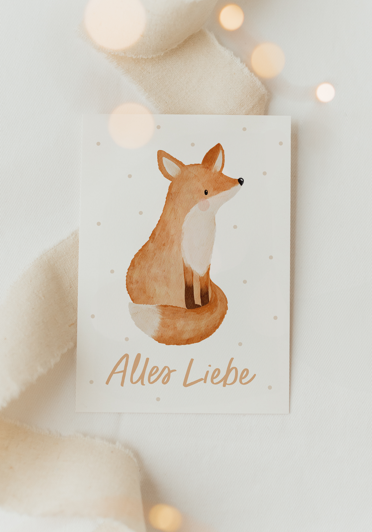 Hej Hanni Postkarte Geburtstag Fuchs